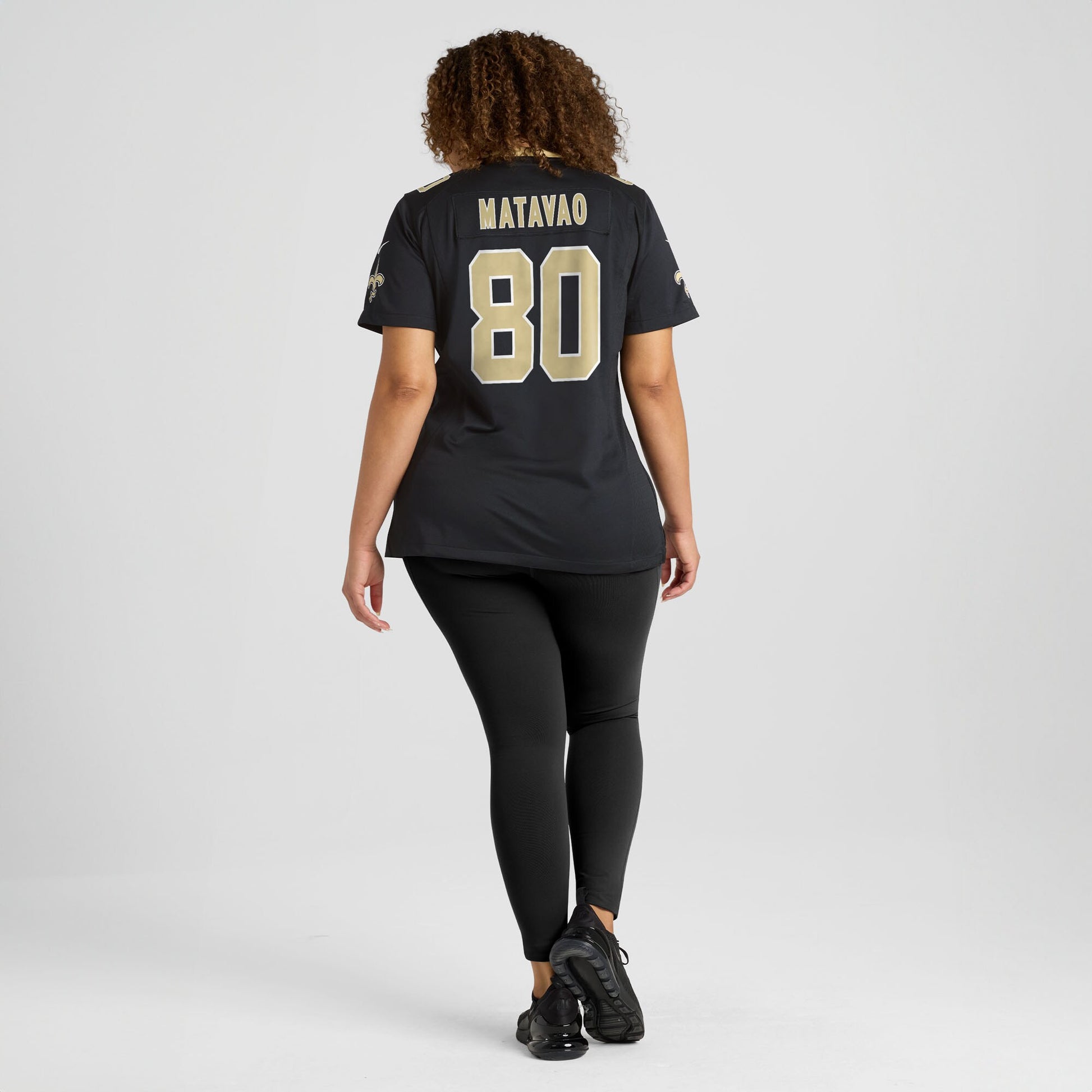 Moliki Matavao New Orleans Saints Nike Women's Team Game Jersey -  Black