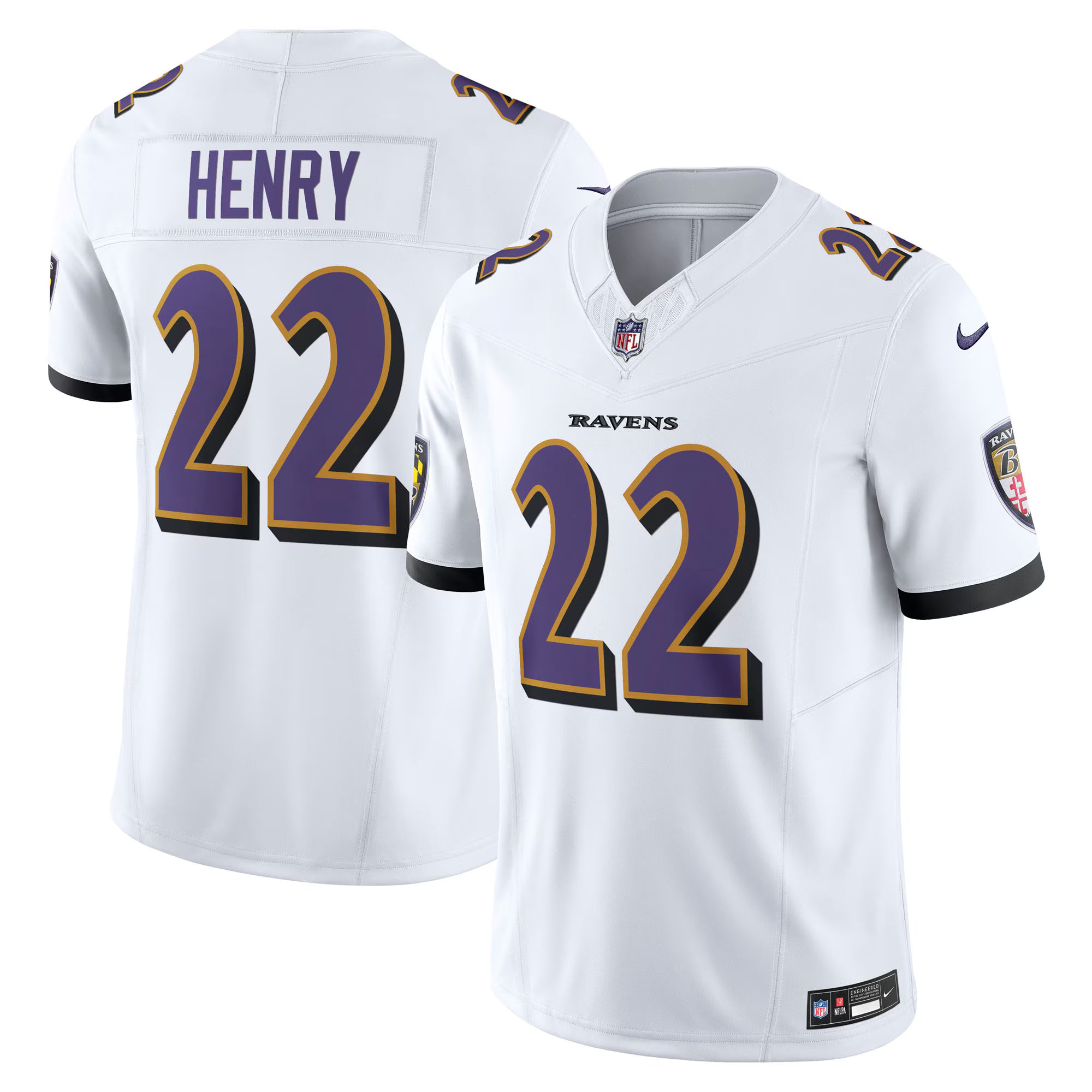 Derrick Henry Baltimore Ravens Nike Vapor F.U.S.E. Limited Jersey - White