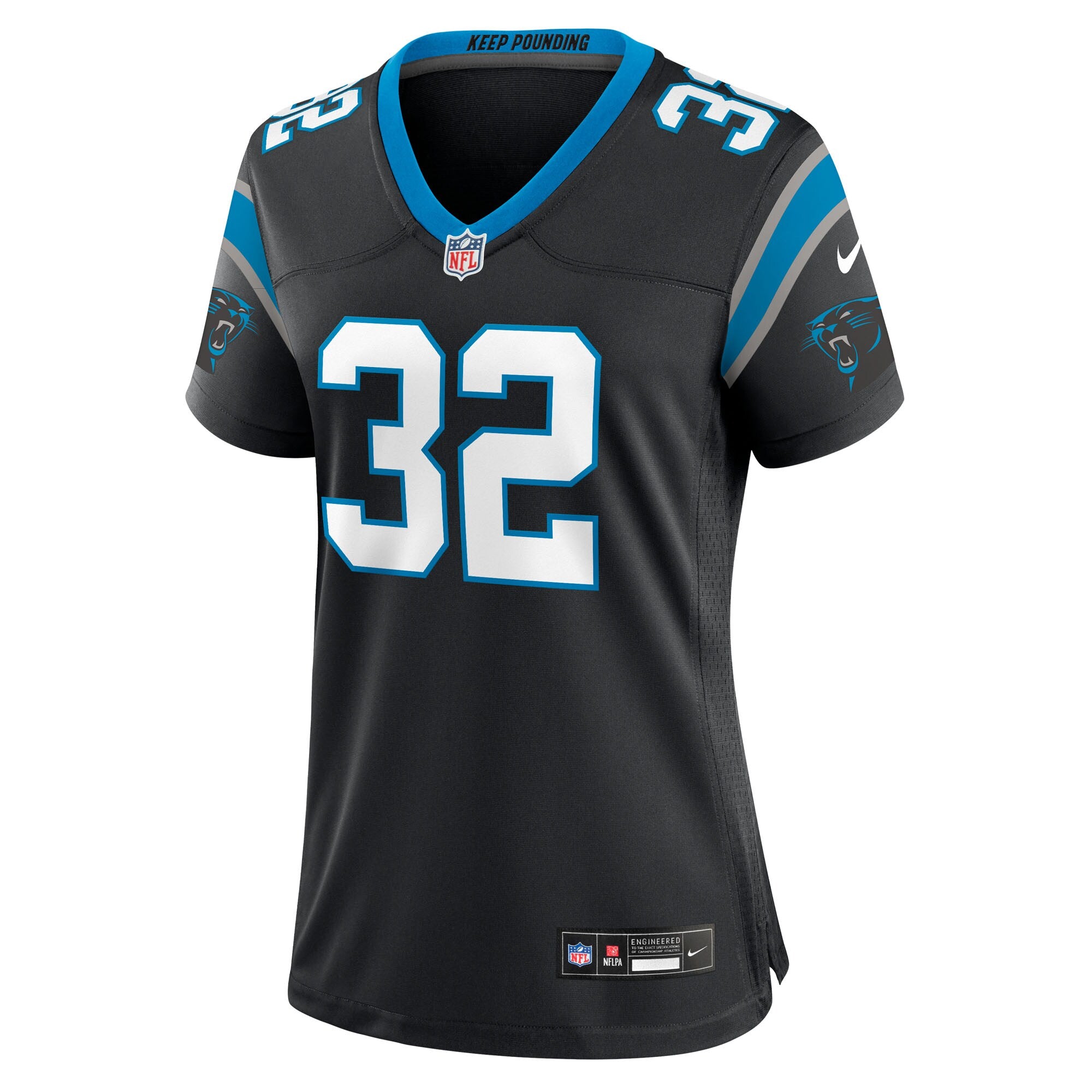 Trevin Wallace Carolina Panthers Nike Women's Team Game Jersey -  Black