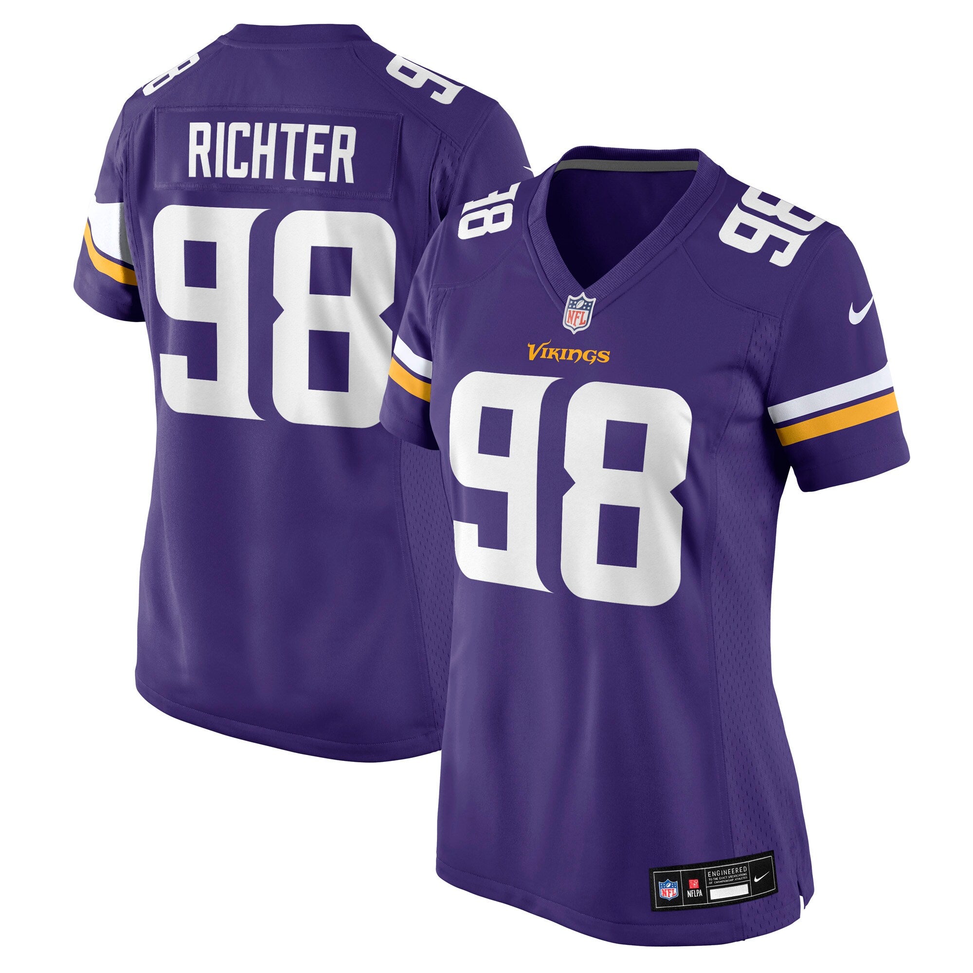 Bo Richter Minnesota Vikings Nike Women's Team Game Jersey -  Purple