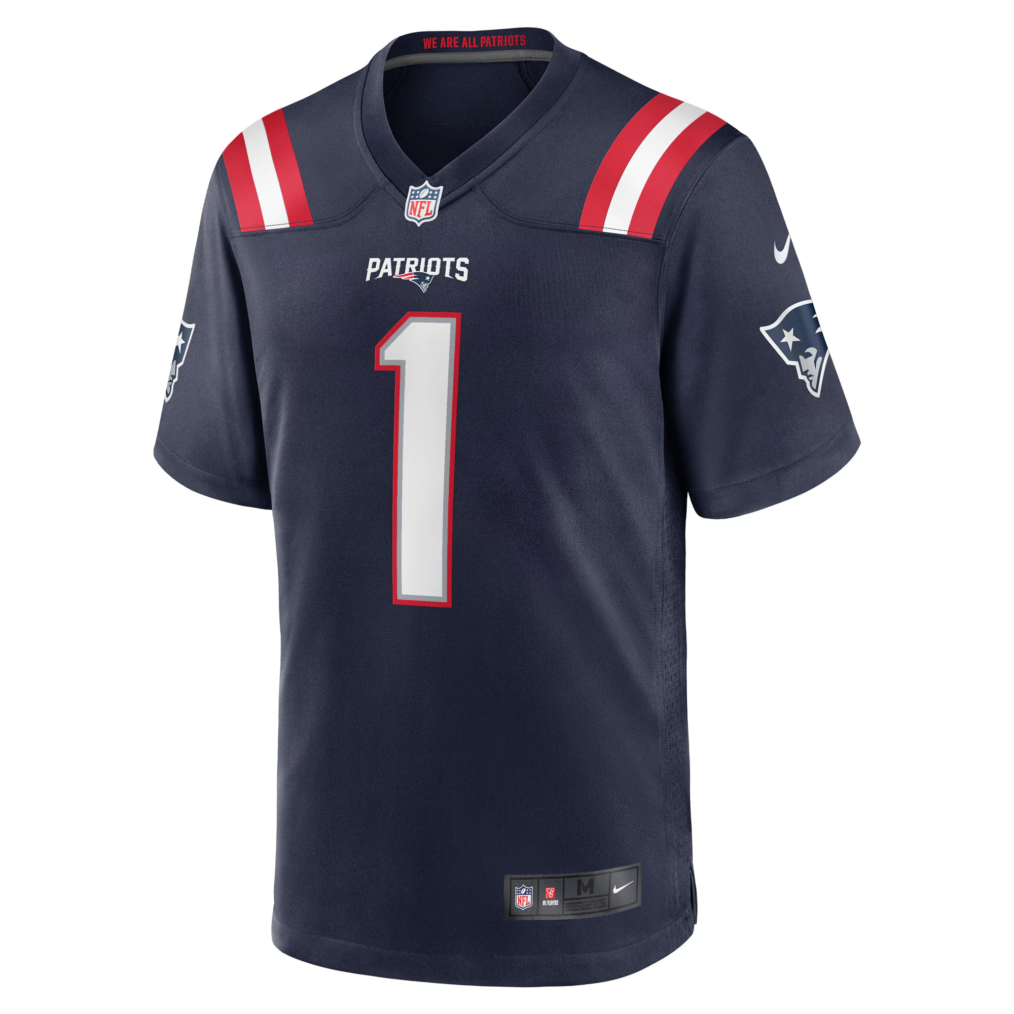Number 1 Groom New England Patriots Nike Game Jersey - Navy