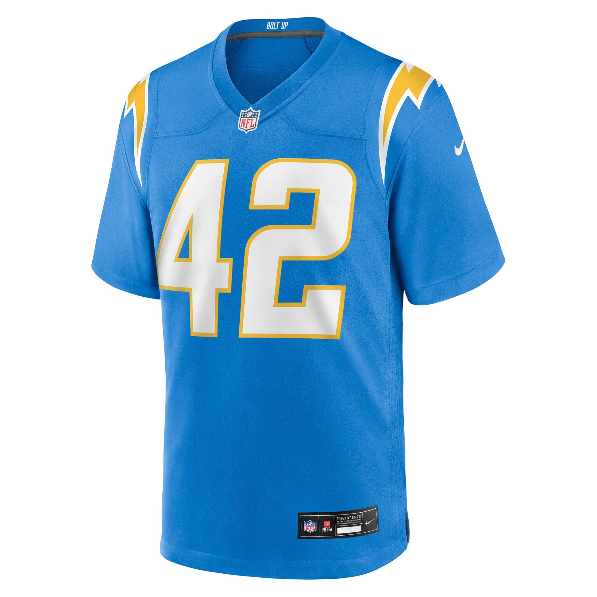 Tucker Fisk Los Angeles Chargers Nike Team Game Jersey -  Powder Blue