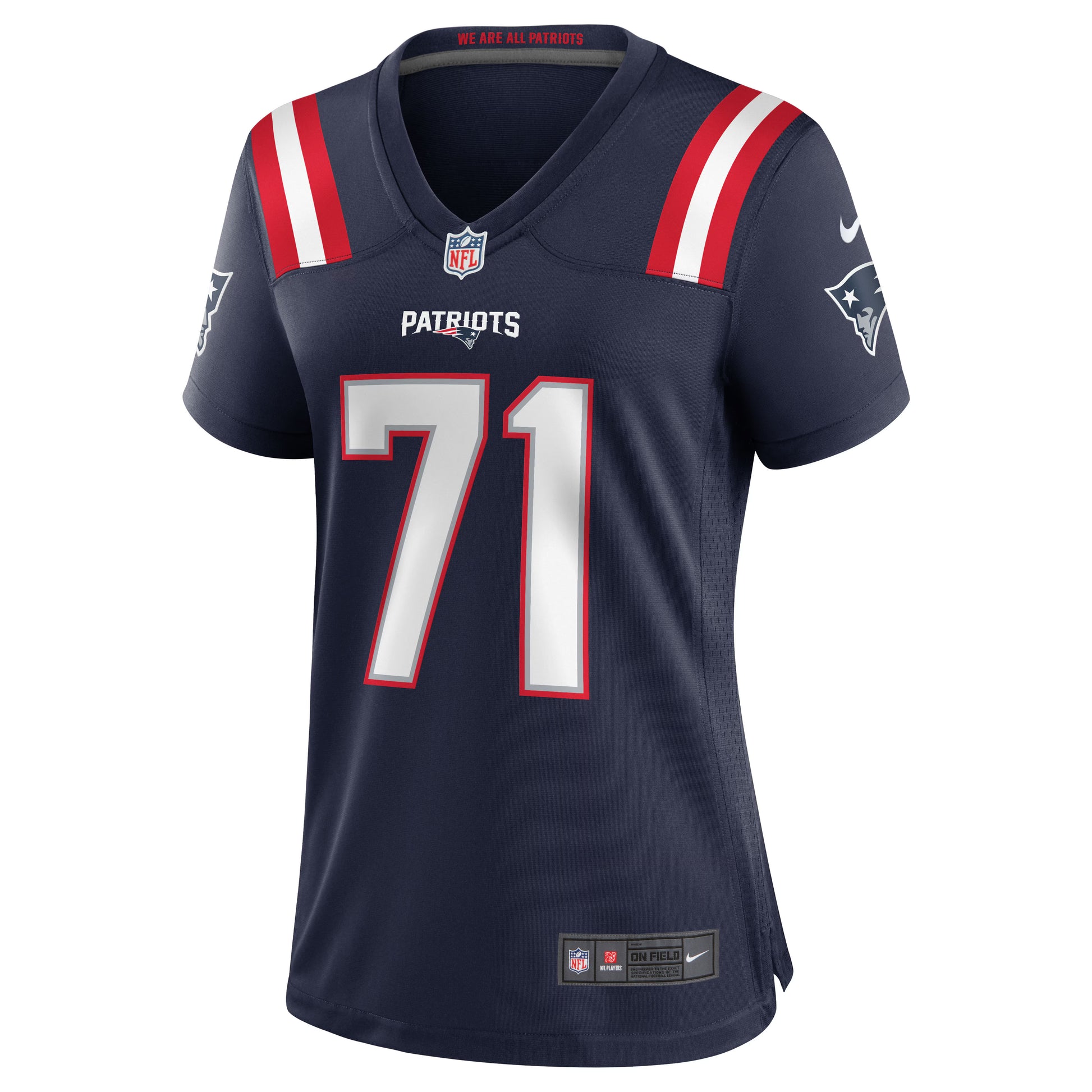 Mike Onwenu New England Patriots Nike Women's Game Jersey - Navy