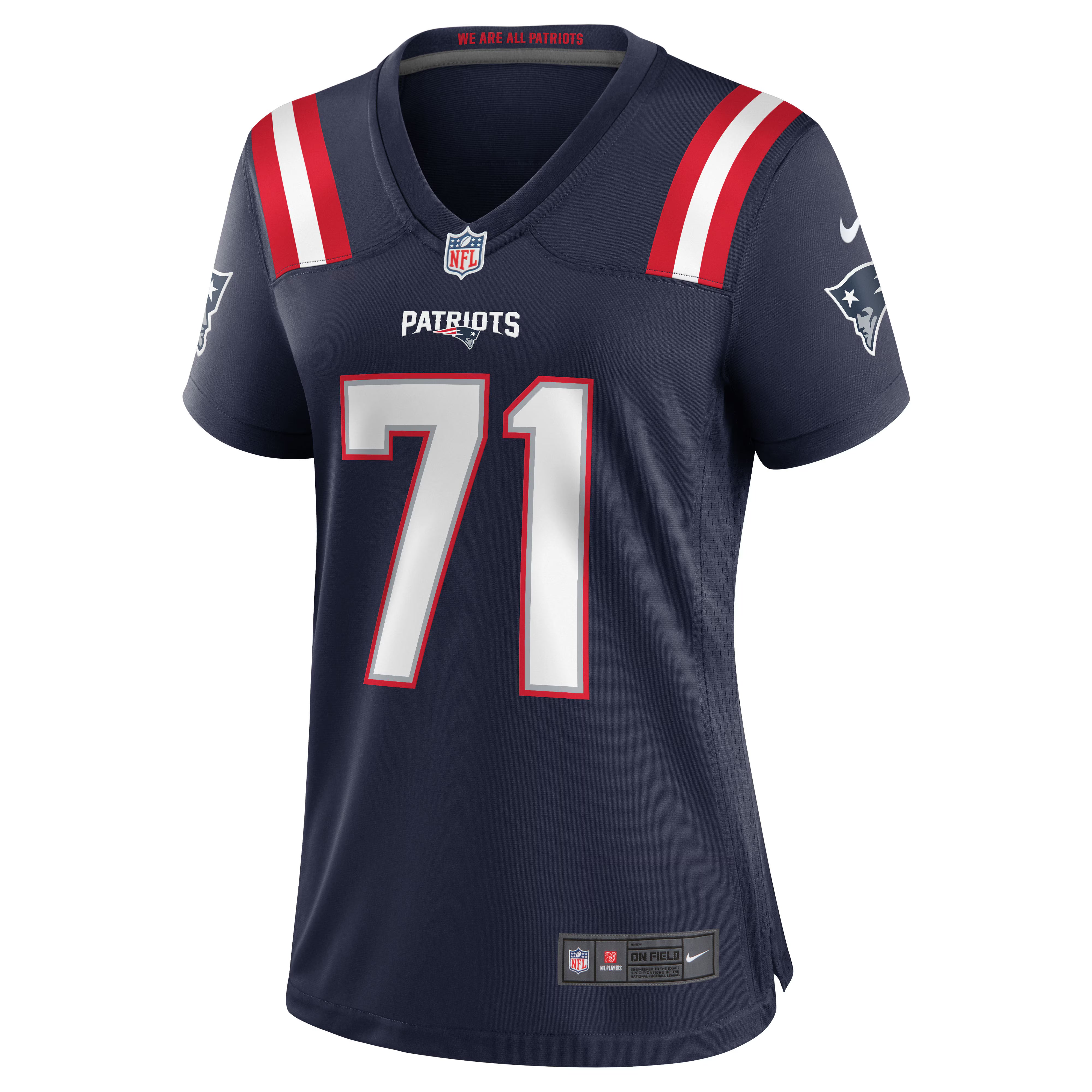 Mike Onwenu New England Patriots Nike Women's Game Jersey - Navy