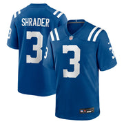 Spencer Shrader Indianapolis Colts Nike Team Game Jersey -  Royal