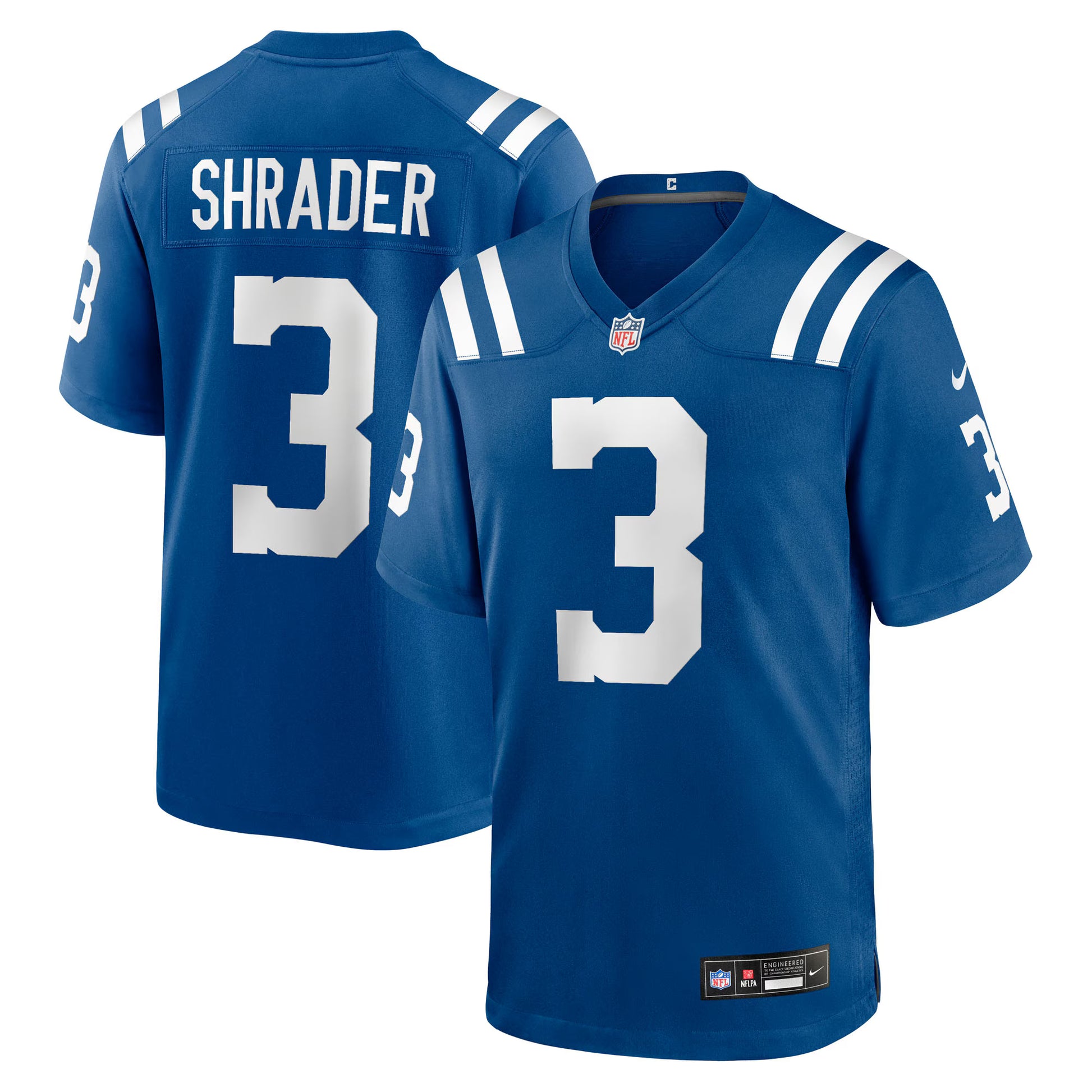 Spencer Shrader Indianapolis Colts Nike Team Game Jersey -  Royal