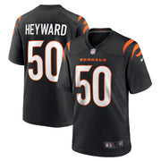 Shaka Heyward Cincinnati Bengals Nike Team Game Jersey -  Black