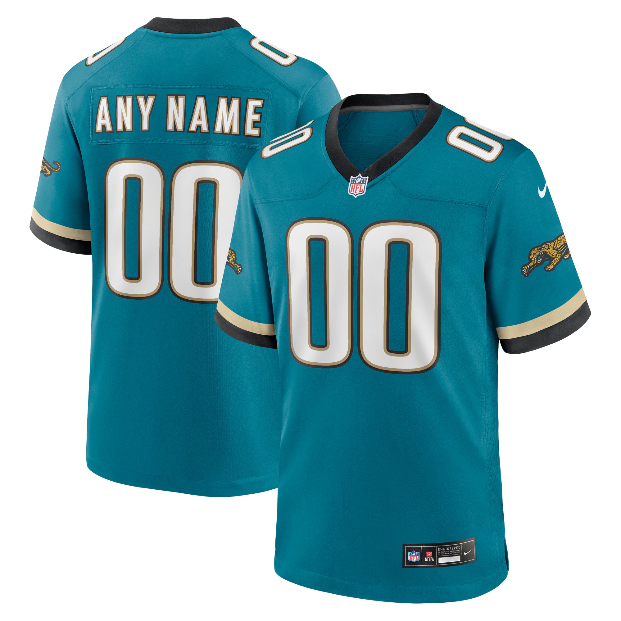 Jacksonville Jaguars Nike Prowler Throwback Custom Game Jersey - Teal