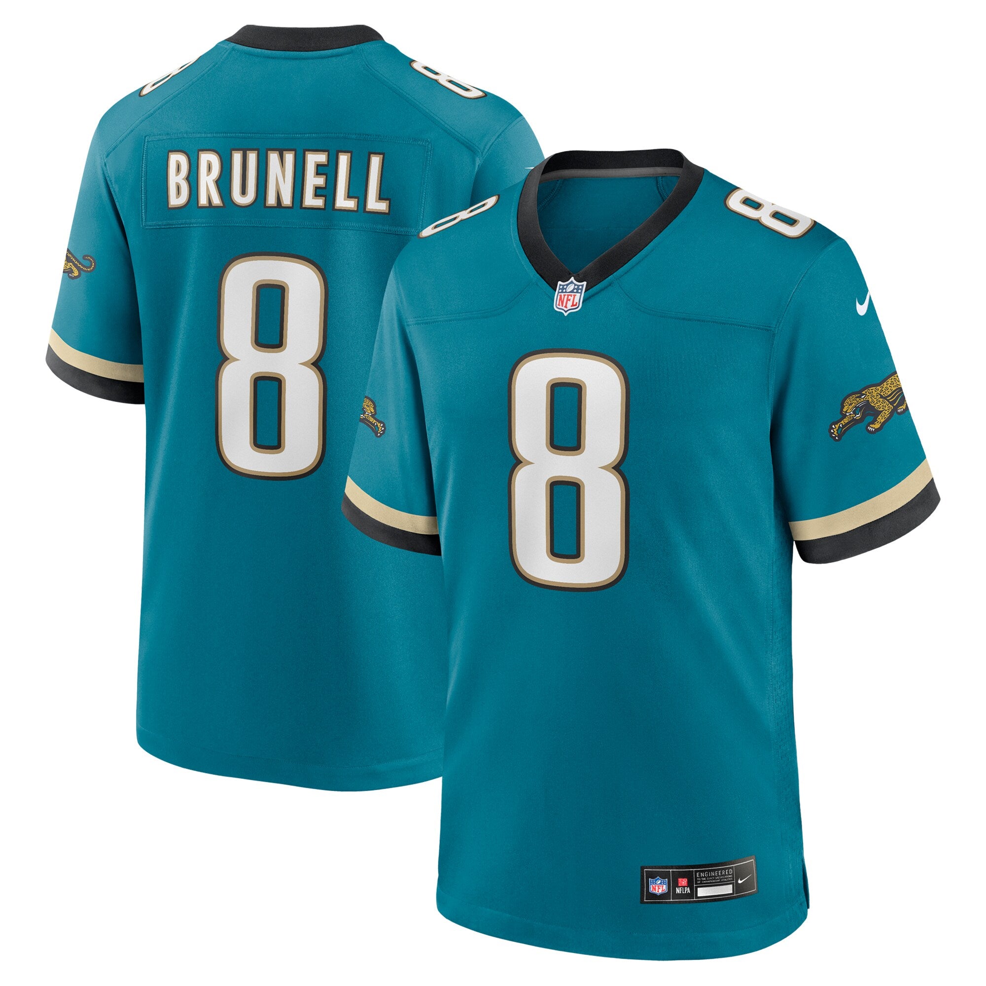 Mark Brunell Jacksonville Jaguars Nike Retired Player Alternate Game Jersey - Teal