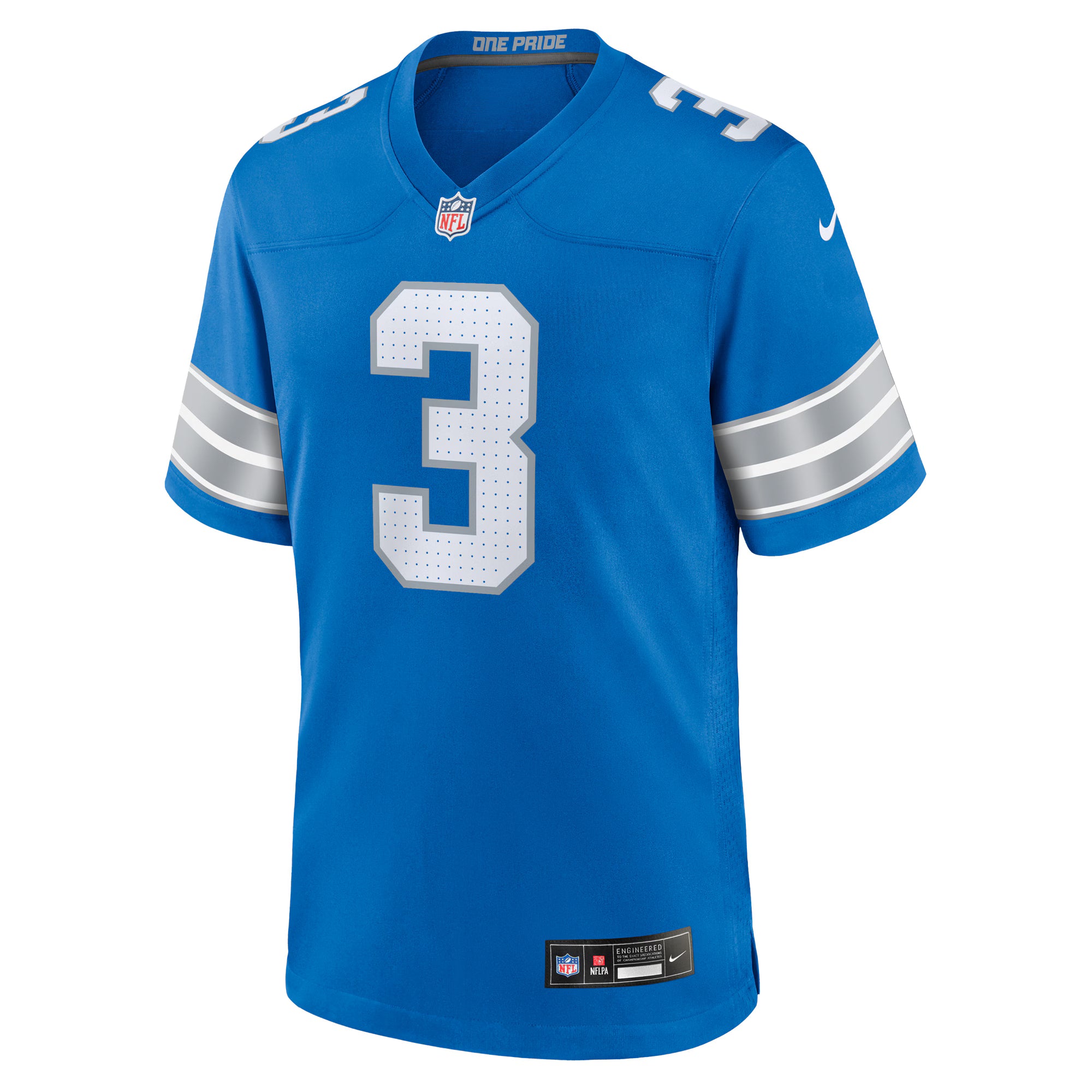 Jack Fox Detroit Lions Nike Team Game Jersey -  Blue