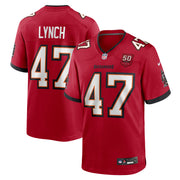 John Lynch Tampa Bay Buccaneers Nike 50th Anniversary Team Game Jersey - Red