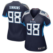 Jeffery Simmons Tennessee Titans Nike Women's Alternate Game Jersey - Navy