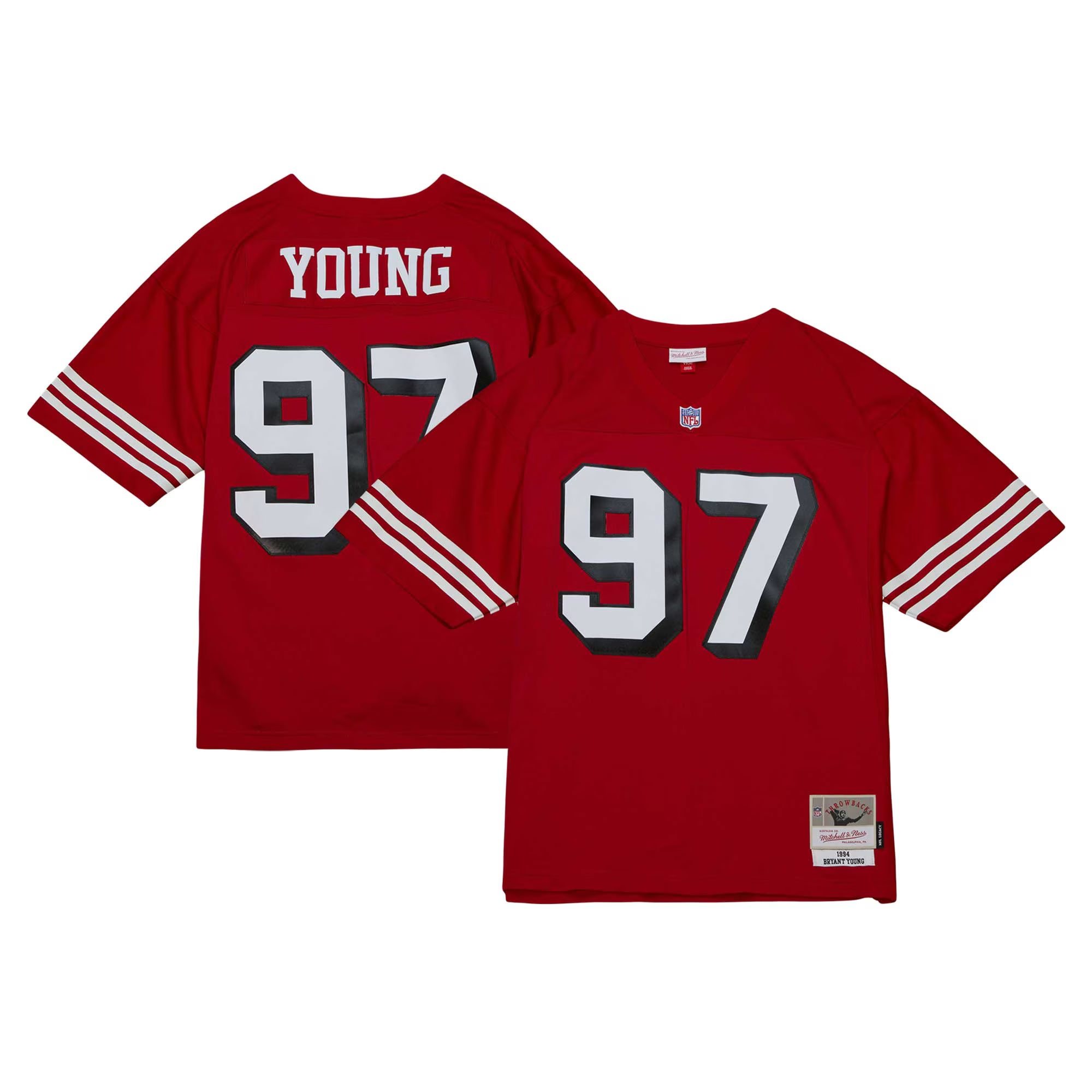Bryant Young San Francisco 49ers Mitchell &amp; Ness Legacy Replica Jersey - Scarlet