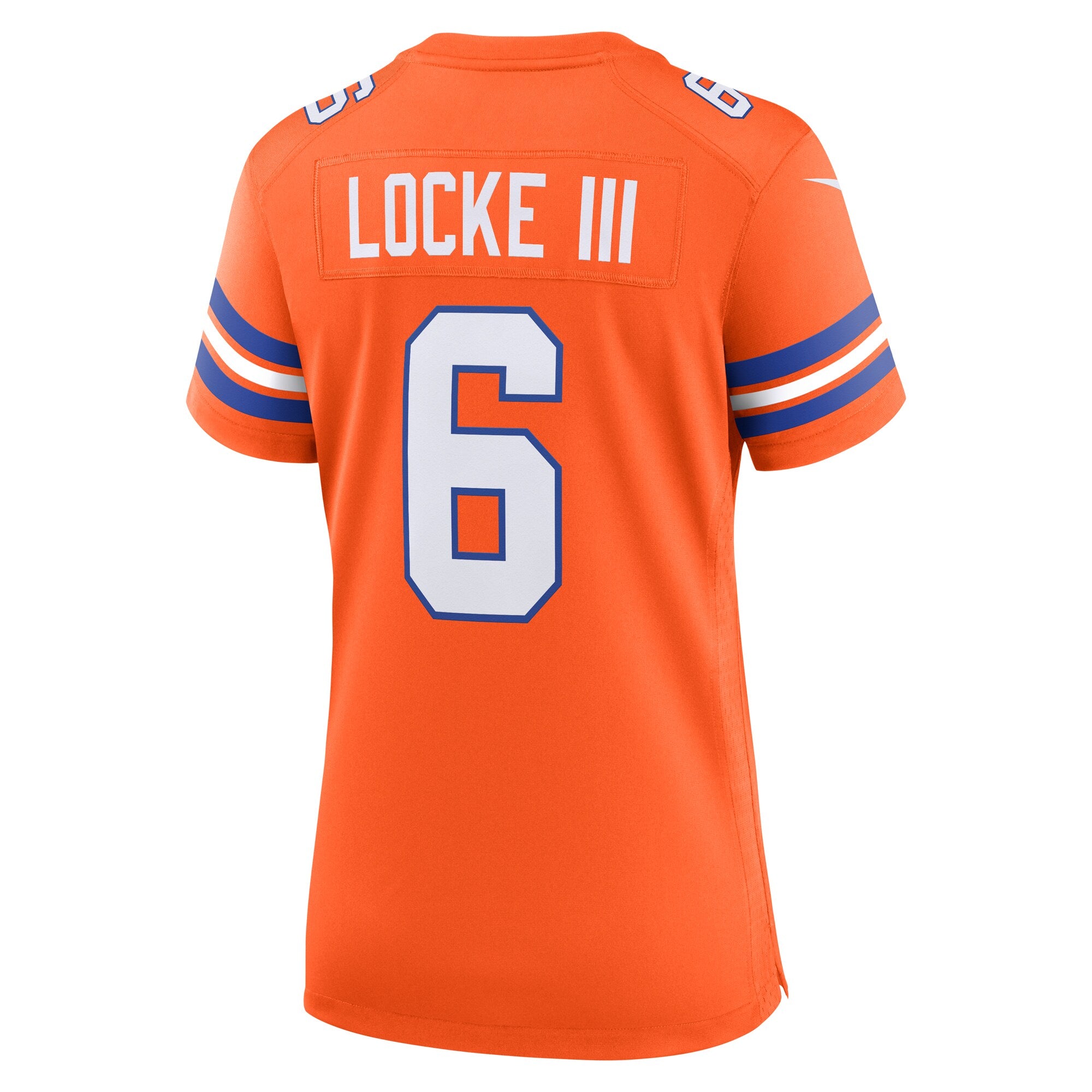 P.J. Locke III Denver Broncos Nike Women's Mile High Collection 1977 Throwback Player Game Jersey - Orange