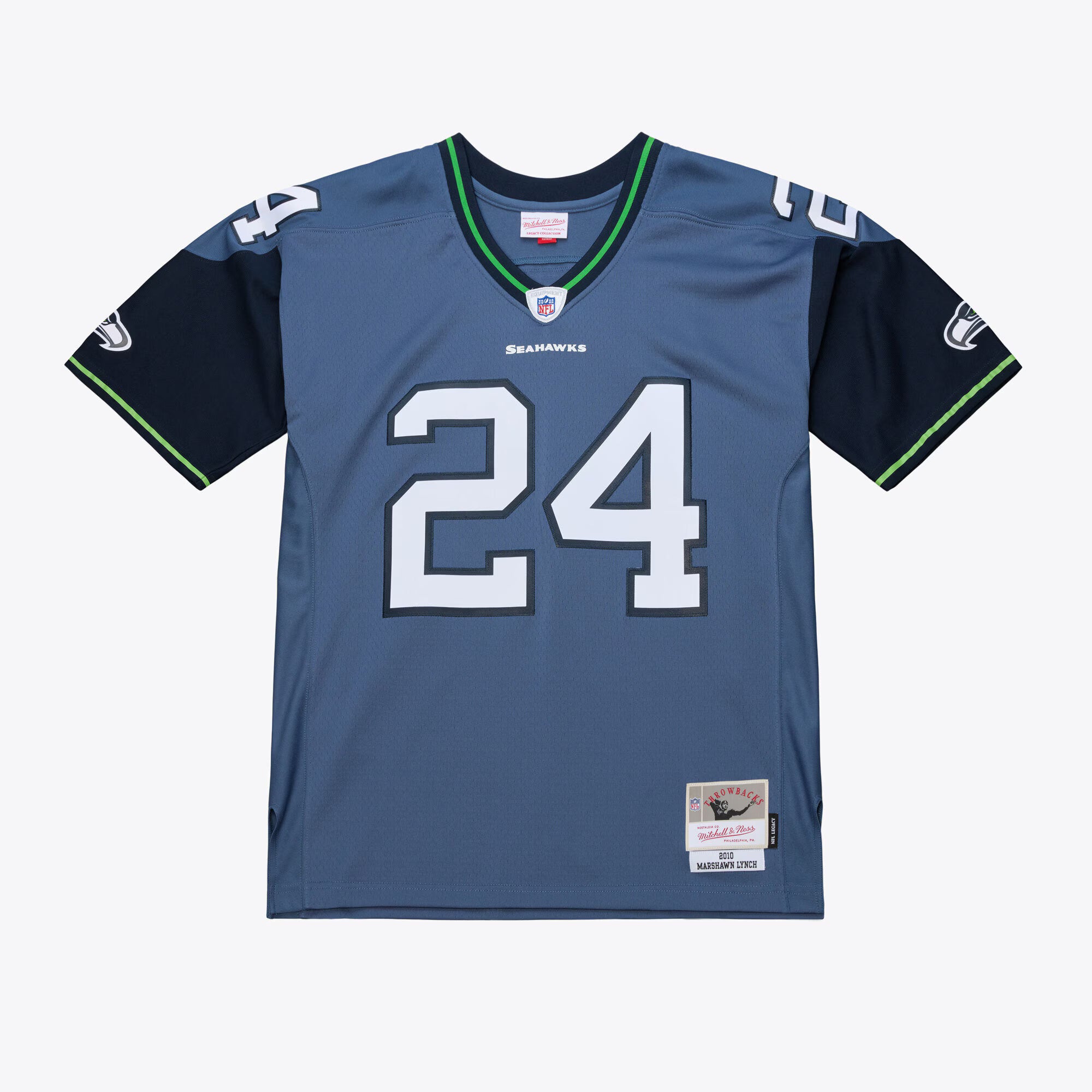 Marshawn Lynch Seattle Seahawks Mitchell &amp; Ness 2010 Legacy Throwback Replica Jersey - Blue