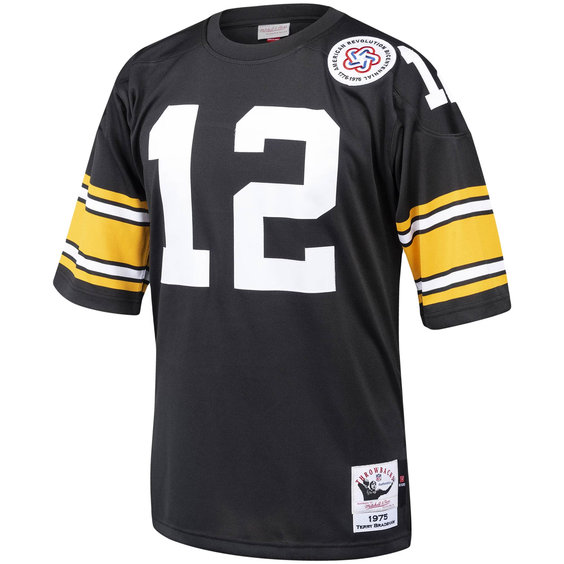 Terry Bradshaw Pittsburgh Steelers Mitchell &amp; Ness Authentic Throwback Retired Player Jersey - Black