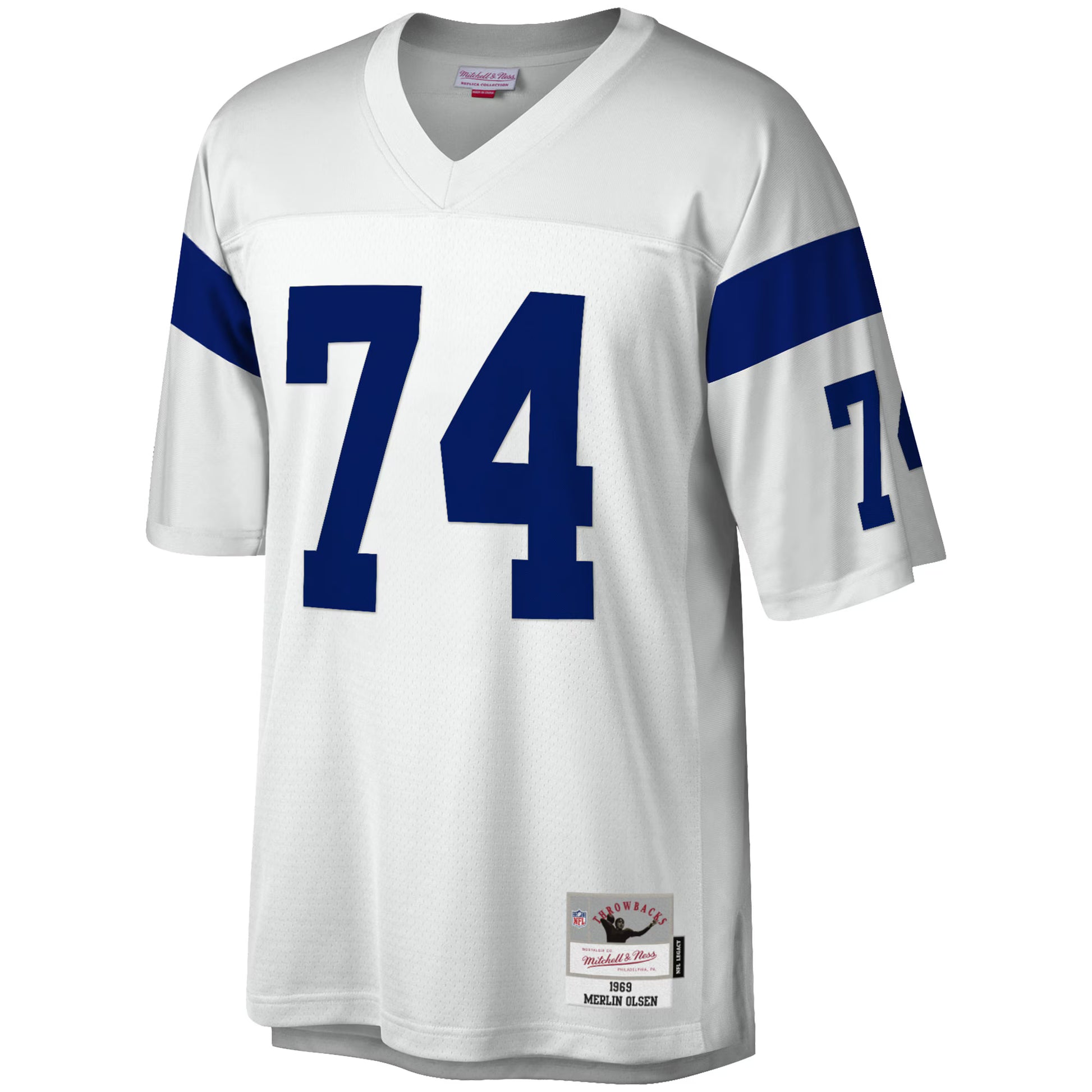 Merlin Olsen Los Angeles Rams Mitchell &amp; Ness Legacy Replica Jersey - White