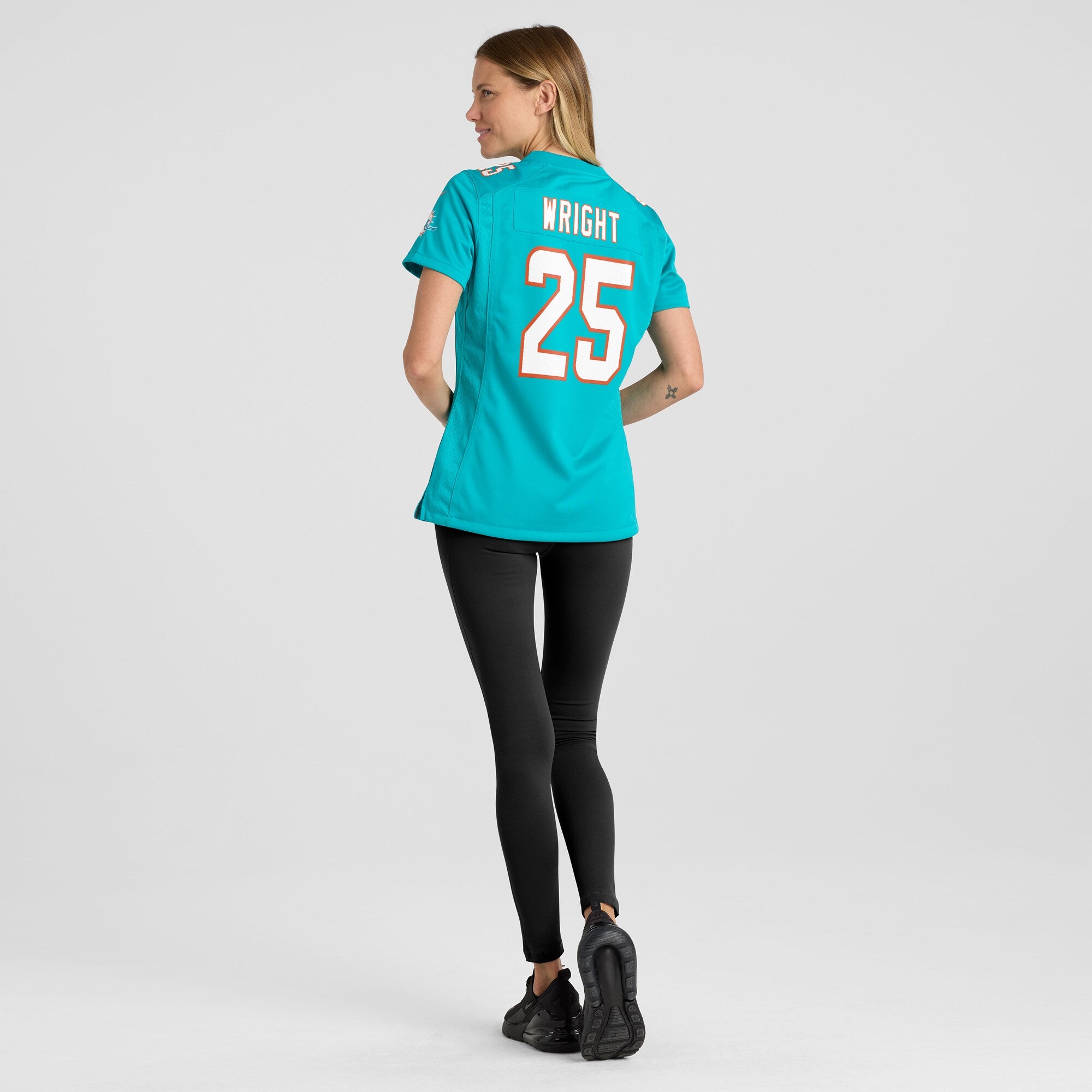 Jaylen Wright Miami Dolphins Nike Women's  Game Jersey -  Aqua