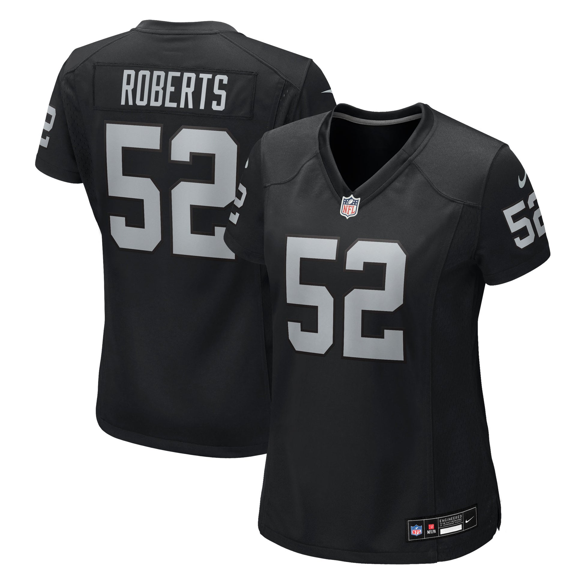 Elandon Roberts Las Vegas Raiders Nike Women's Team Game Jersey -  Black