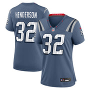 TreVeyon Henderson New England Patriots Nike Women's 2025 Rivalries Collection Game Jersey - Storm Blue