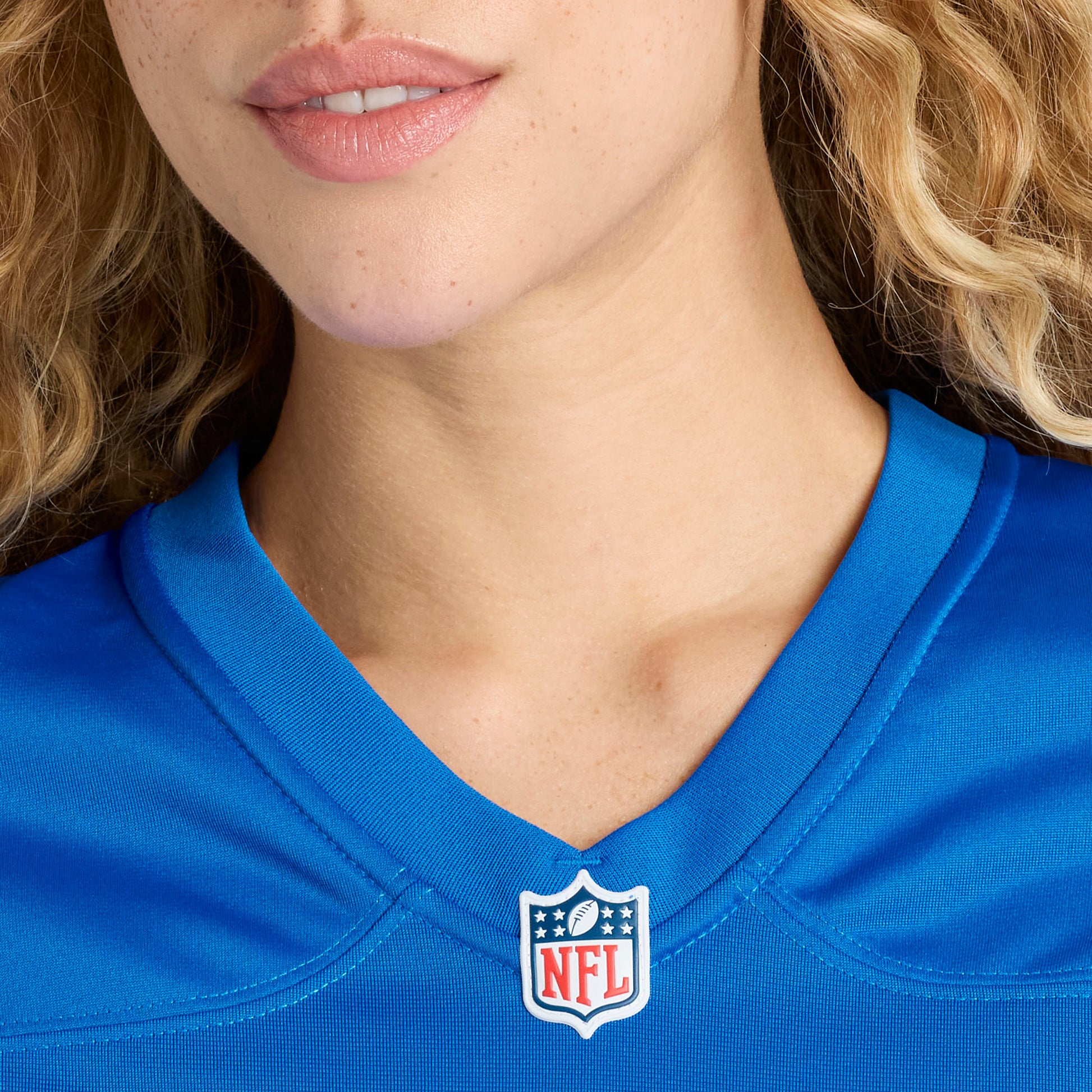 Giovanni Manu Detroit Lions Nike Women's Team Game Jersey -  Blue