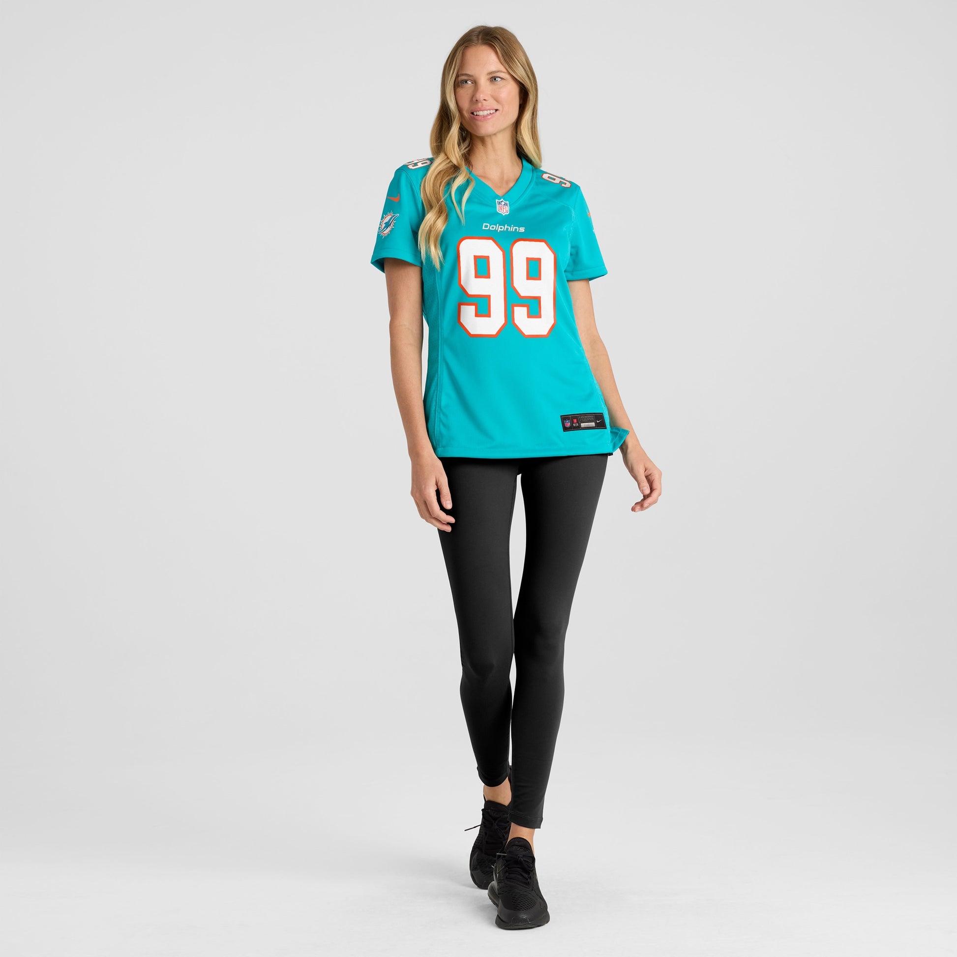 Jason Taylor Miami Dolphins Nike Women's Game Retired Player Jersey - Aqua