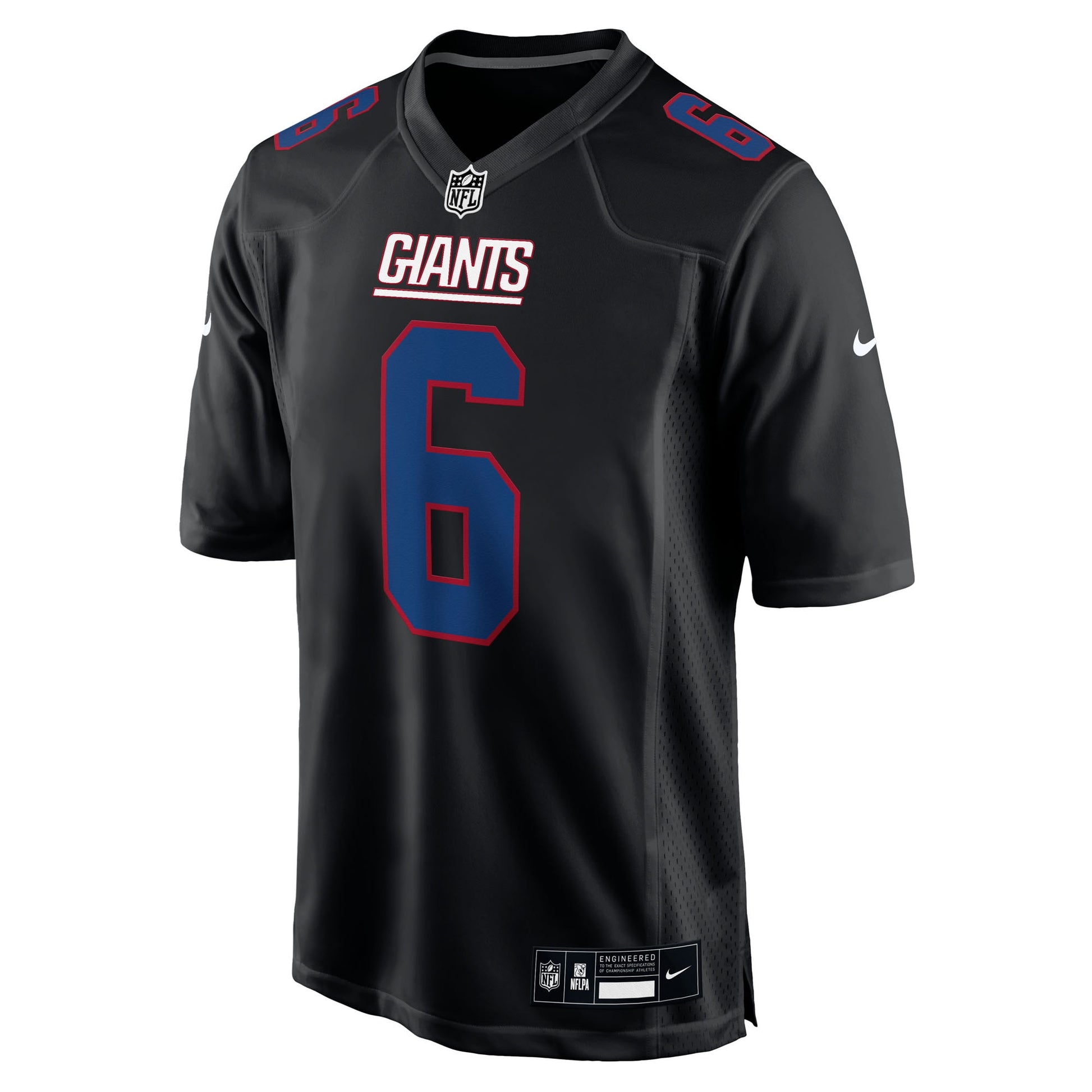 Jaxson Dart New York Giants Nike Fashion Game Jersey - Carbon Black