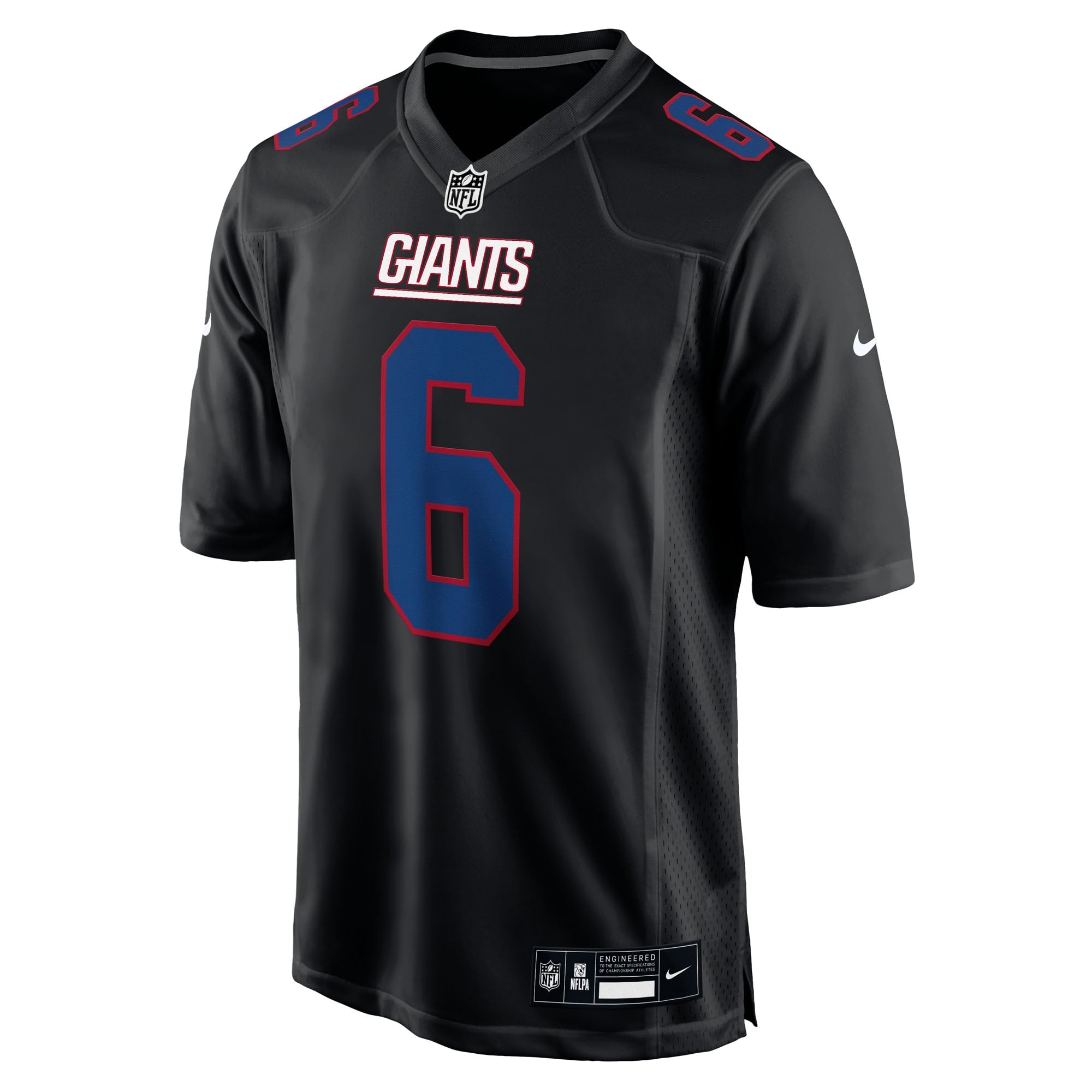 Jaxson Dart New York Giants Nike Fashion Game Jersey - Carbon Black