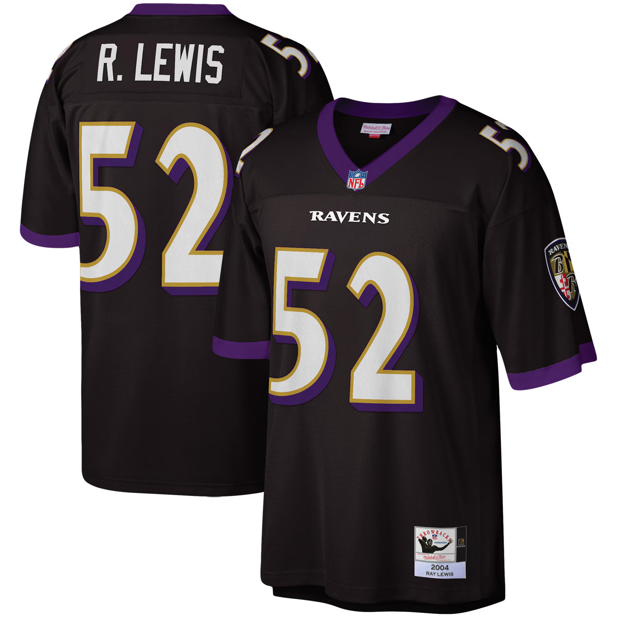Ray Lewis Baltimore Ravens Mitchell &amp; Ness Legacy Replica Jersey - Black