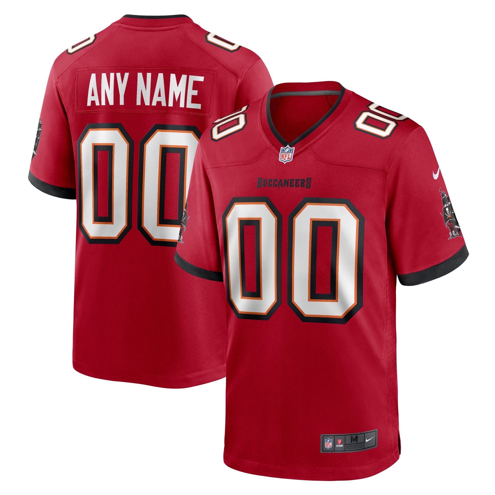 Men's Nike Red Tampa Bay Buccaneers  Team Custom Game Jersey