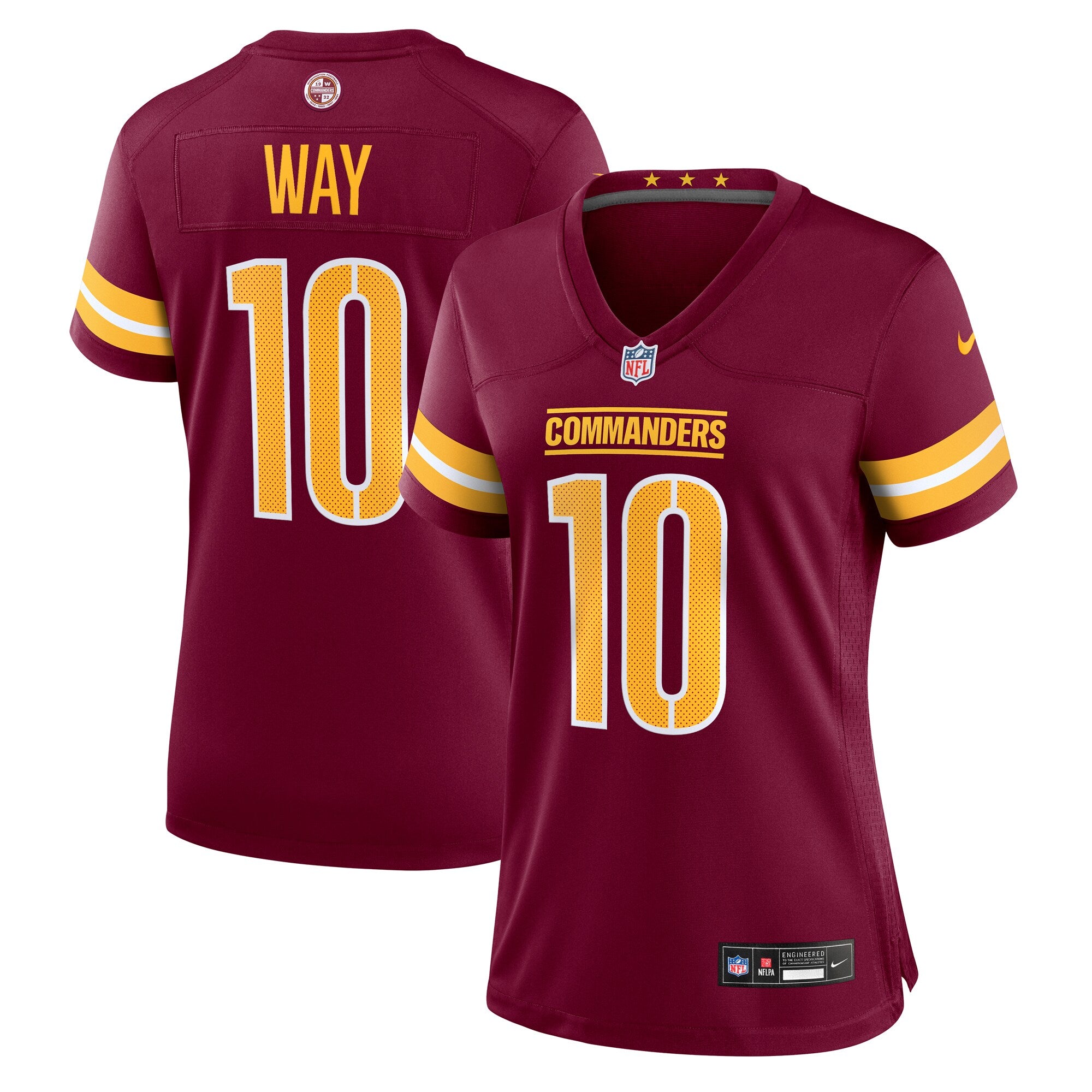 Tress Way Washington Commanders Nike Women's Team Game Jersey -  Burgundy