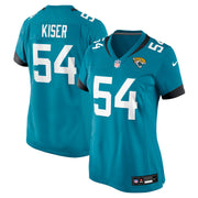 Jack Kiser Jacksonville Jaguars Nike Women's Team Game Jersey -  Teal