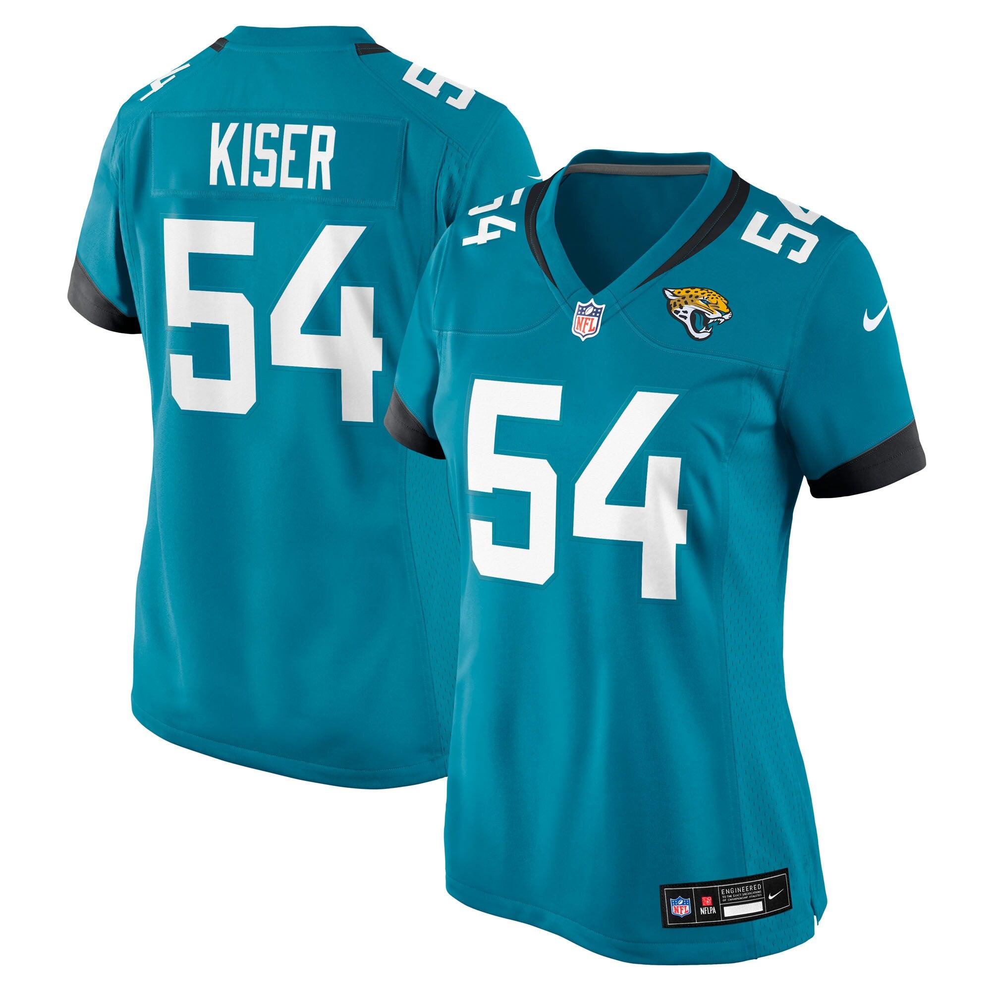 Jack Kiser Jacksonville Jaguars Nike Women's Team Game Jersey -  Teal