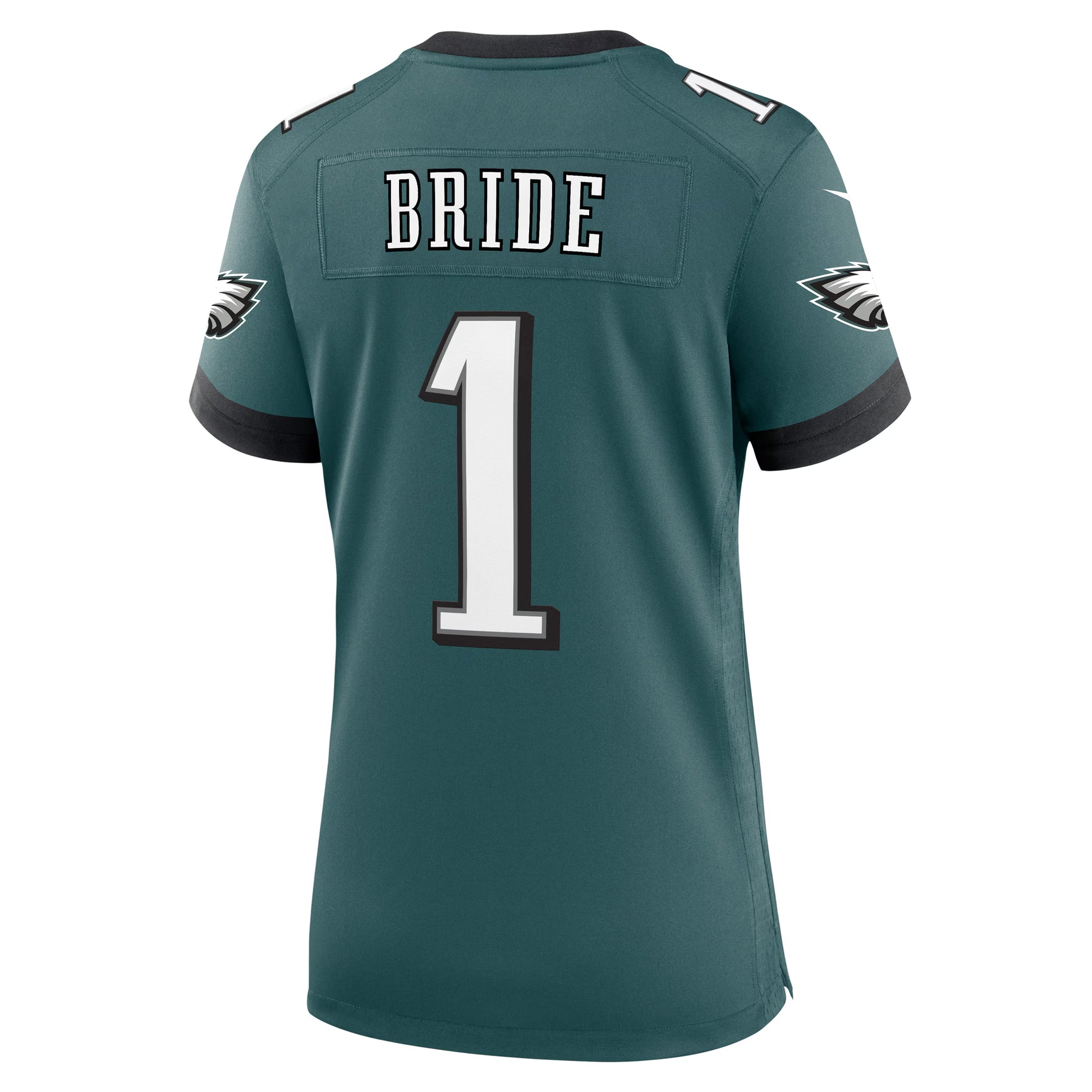 Number 1 Bride Philadelphia Eagles Nike Women's Game Jersey - Midnight Green