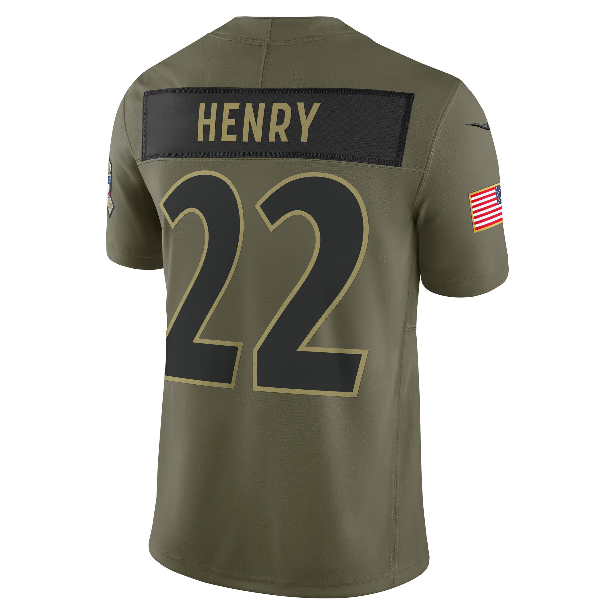 Derrick Henry Baltimore Ravens Nike 2025 Salute to Service Limited Jersey - Olive