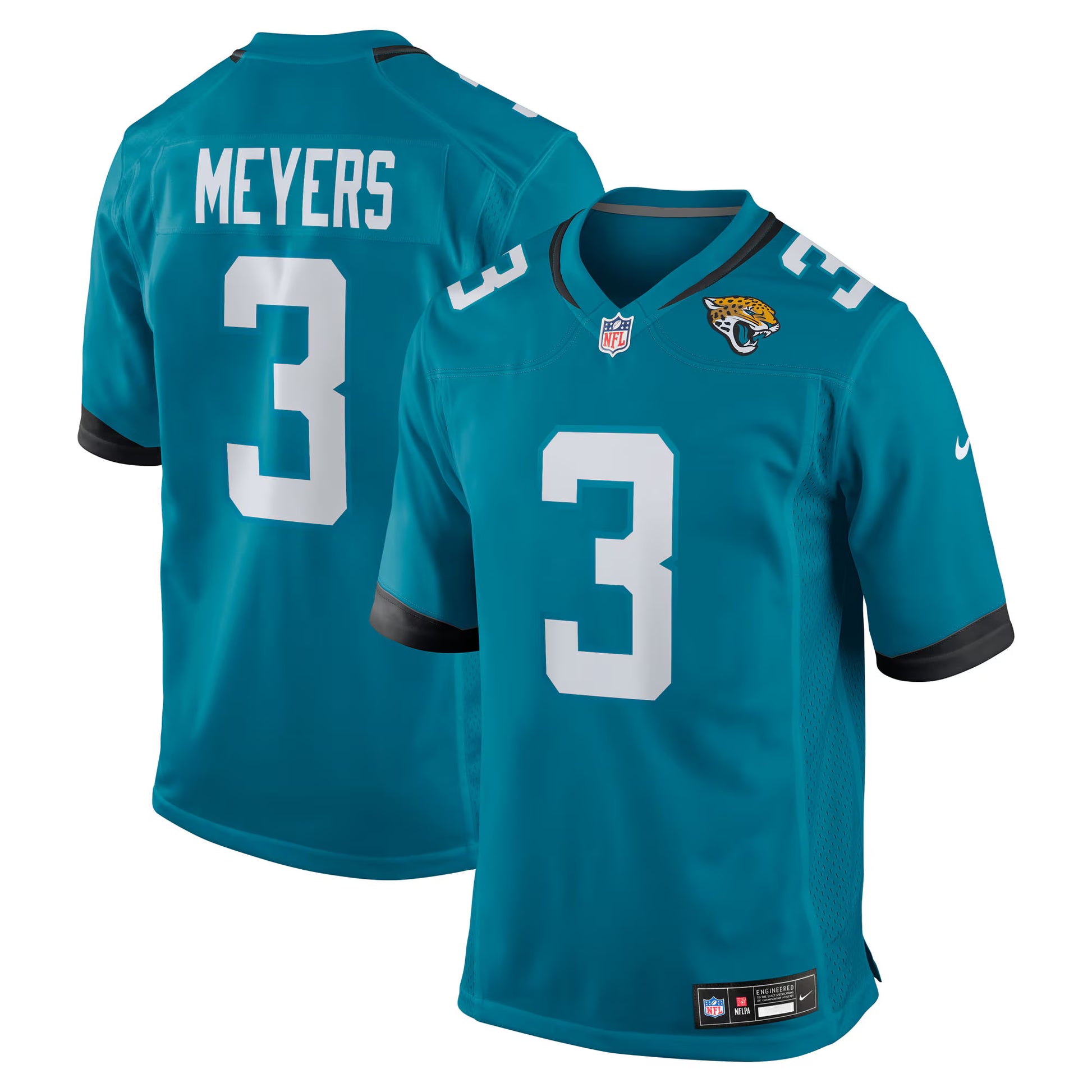 Jakobi Meyers Jacksonville Jaguars Nike Team  Game Jersey -  Teal