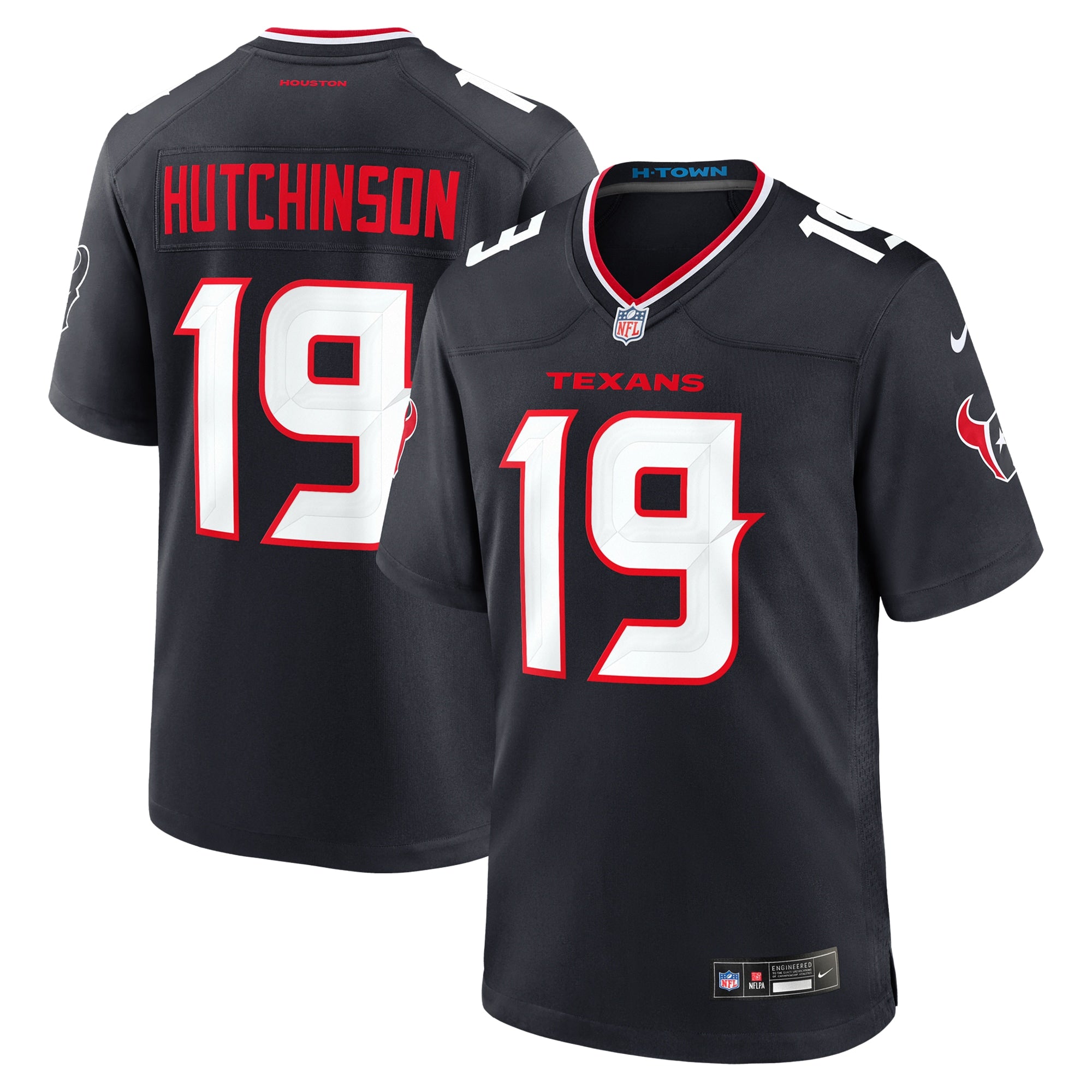 Xavier Hutchinson Houston Texans Nike Team Game Jersey -  Navy