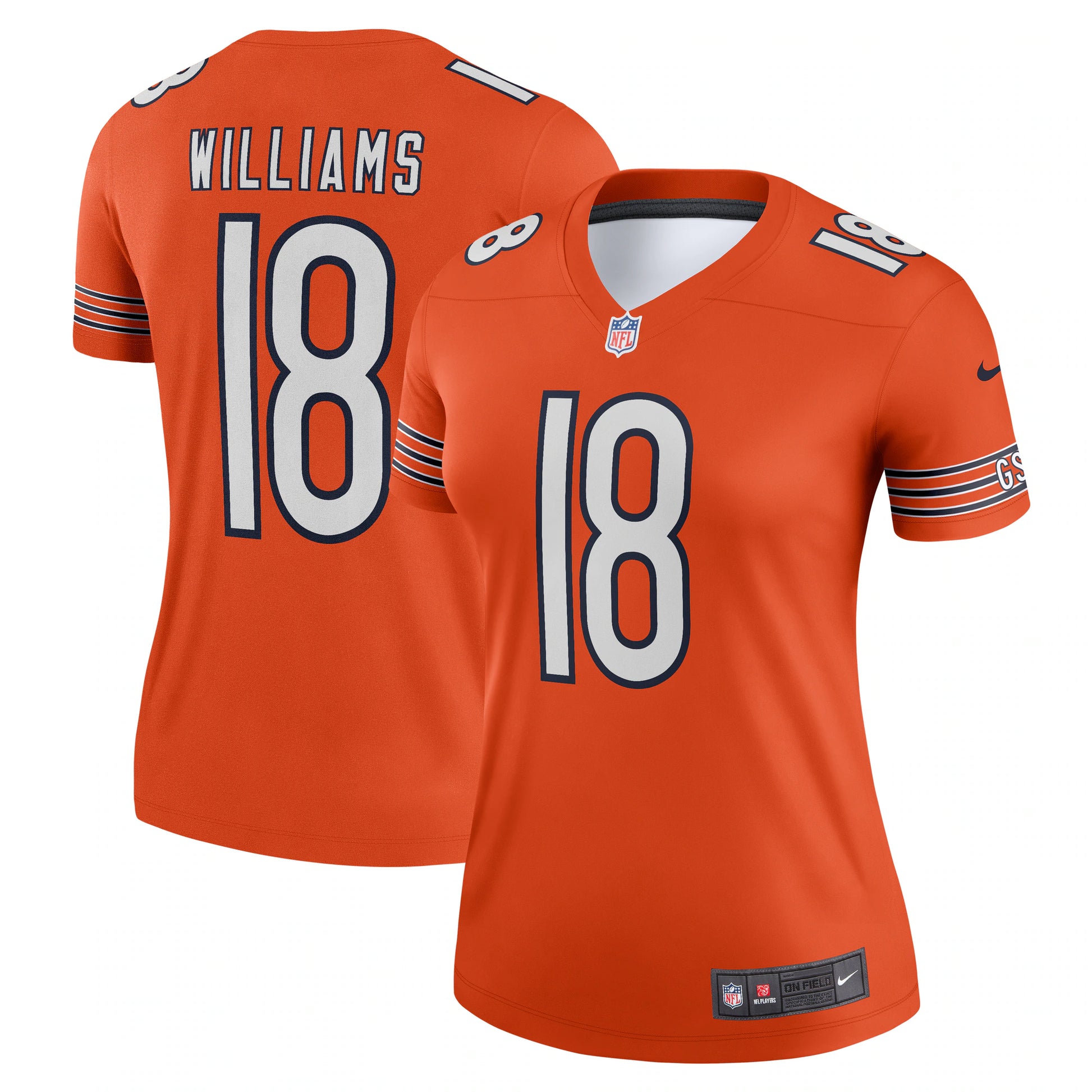 Caleb Williams Chicago Bears Nike Women's Alternate Legend Player Performance Top -  Orange