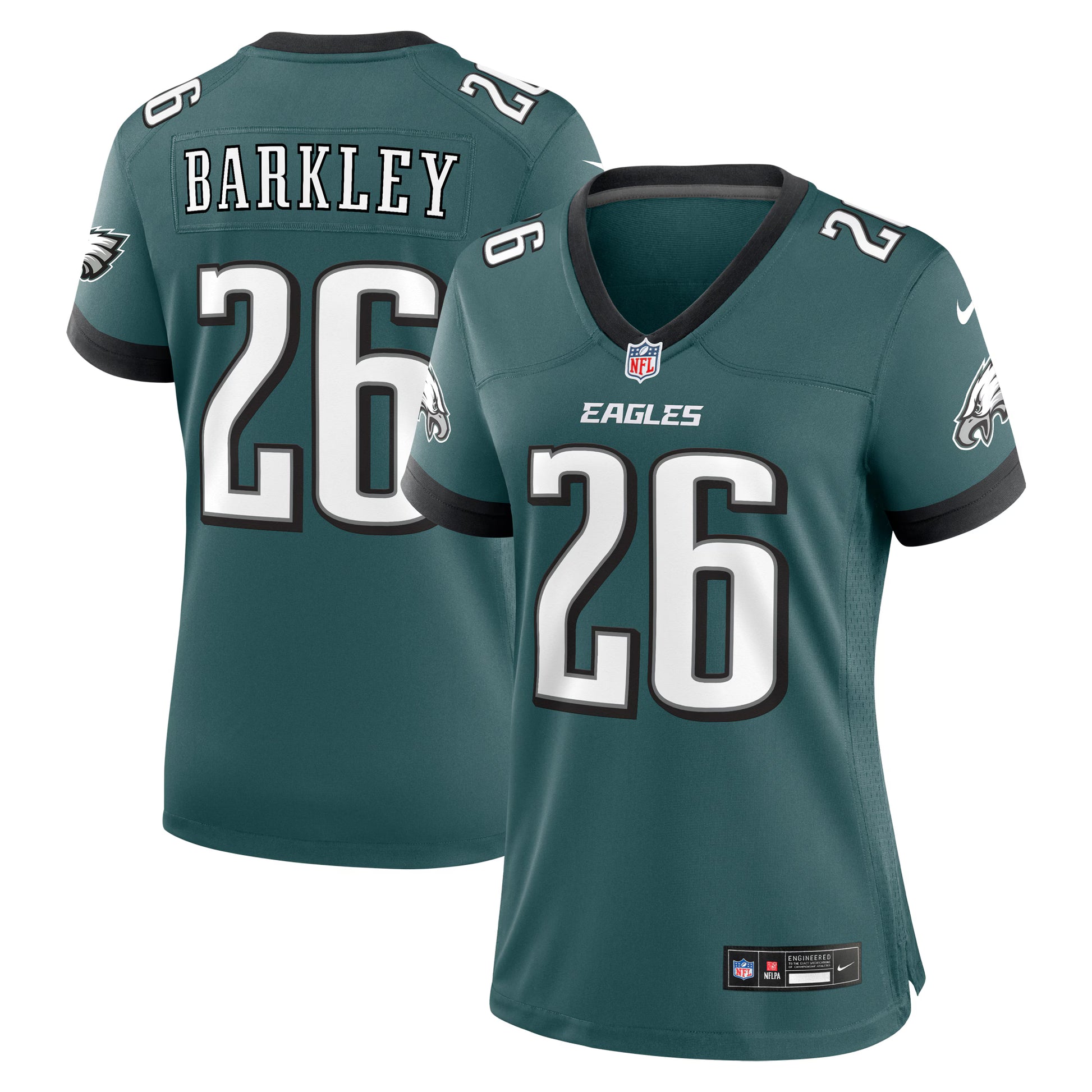Saquon Barkley Philadelphia Eagles Nike Women's Game Player Jersey - Midnight Green