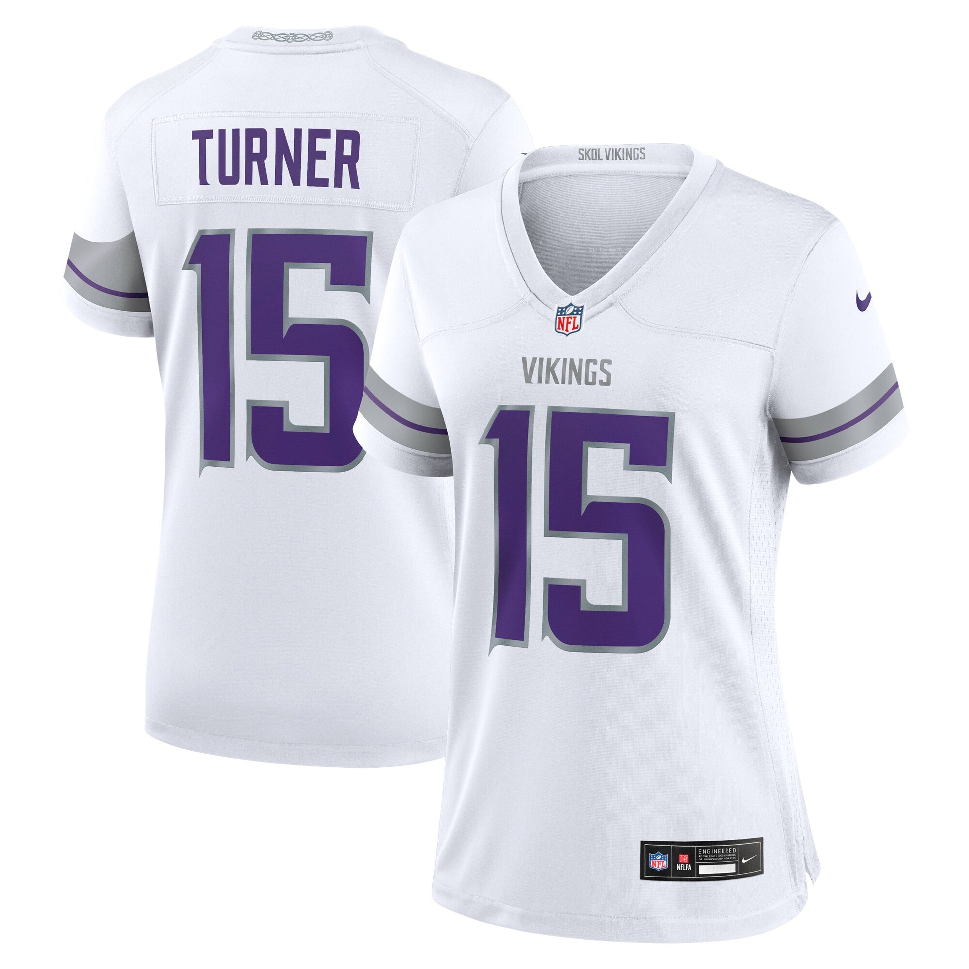 Dallas Turner Minnesota Vikings Nike Women's Alternate Game Jersey -  White