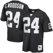 Charles Woodson Las Vegas Raiders 2002 Mitchell &amp; Ness Authentic Throwback Retired Player Jersey - Black
