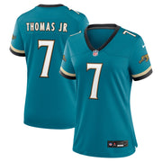 Brian Thomas Jr. Jacksonville Jaguars Nike Women's Prowler Throwback Game Jersey - Teal