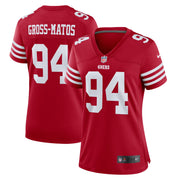 Yetur Gross-Matos San Francisco 49ers Nike Women's Team Game Jersey -  Scarlet