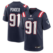 Elijah Ponder New England Patriots Nike Team Game Jersey -  Navy