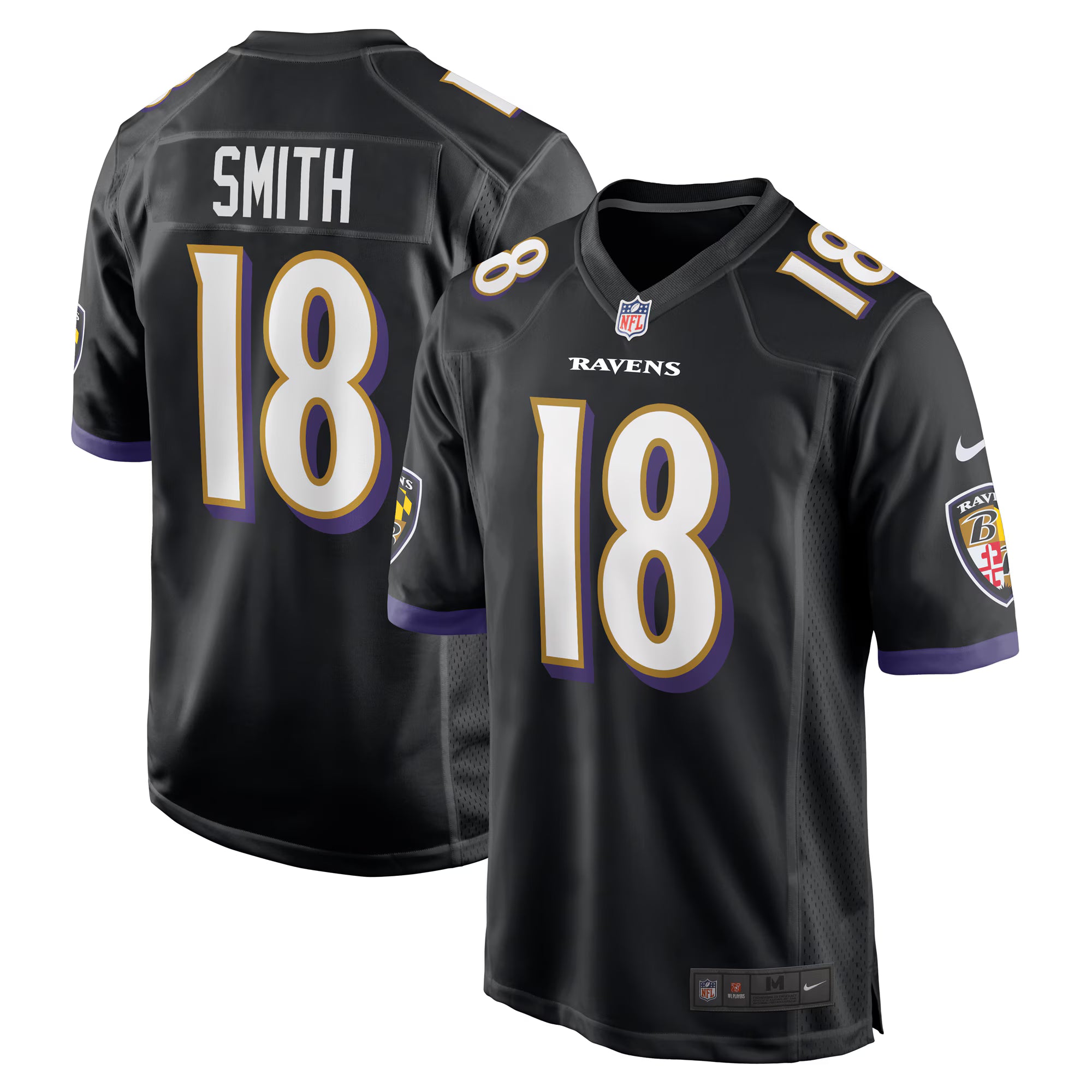 Roquan Smith Baltimore Ravens Nike Alternate Game Jersey - Black