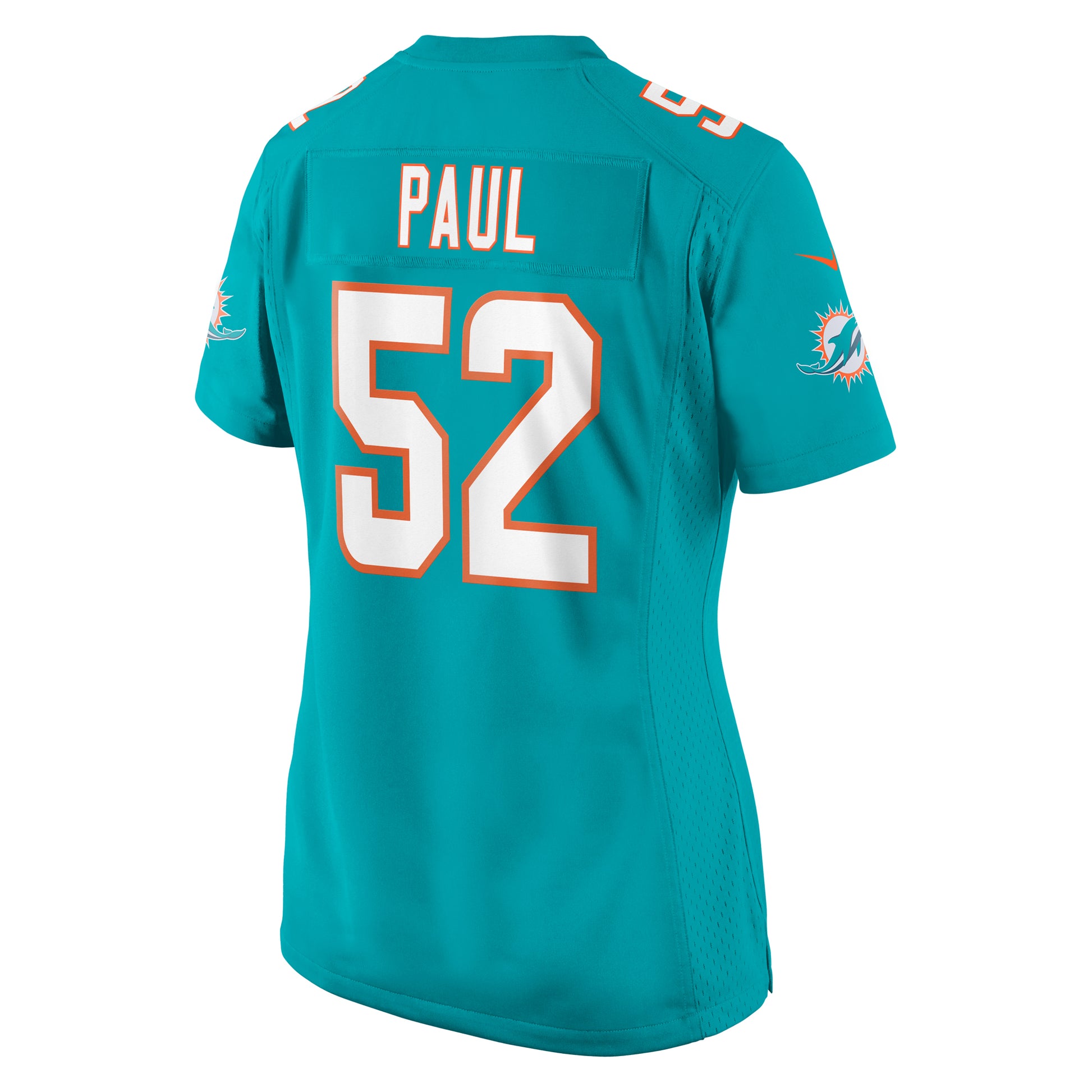 Patrick Paul Miami Dolphins Nike Women's  Game Jersey -  Aqua