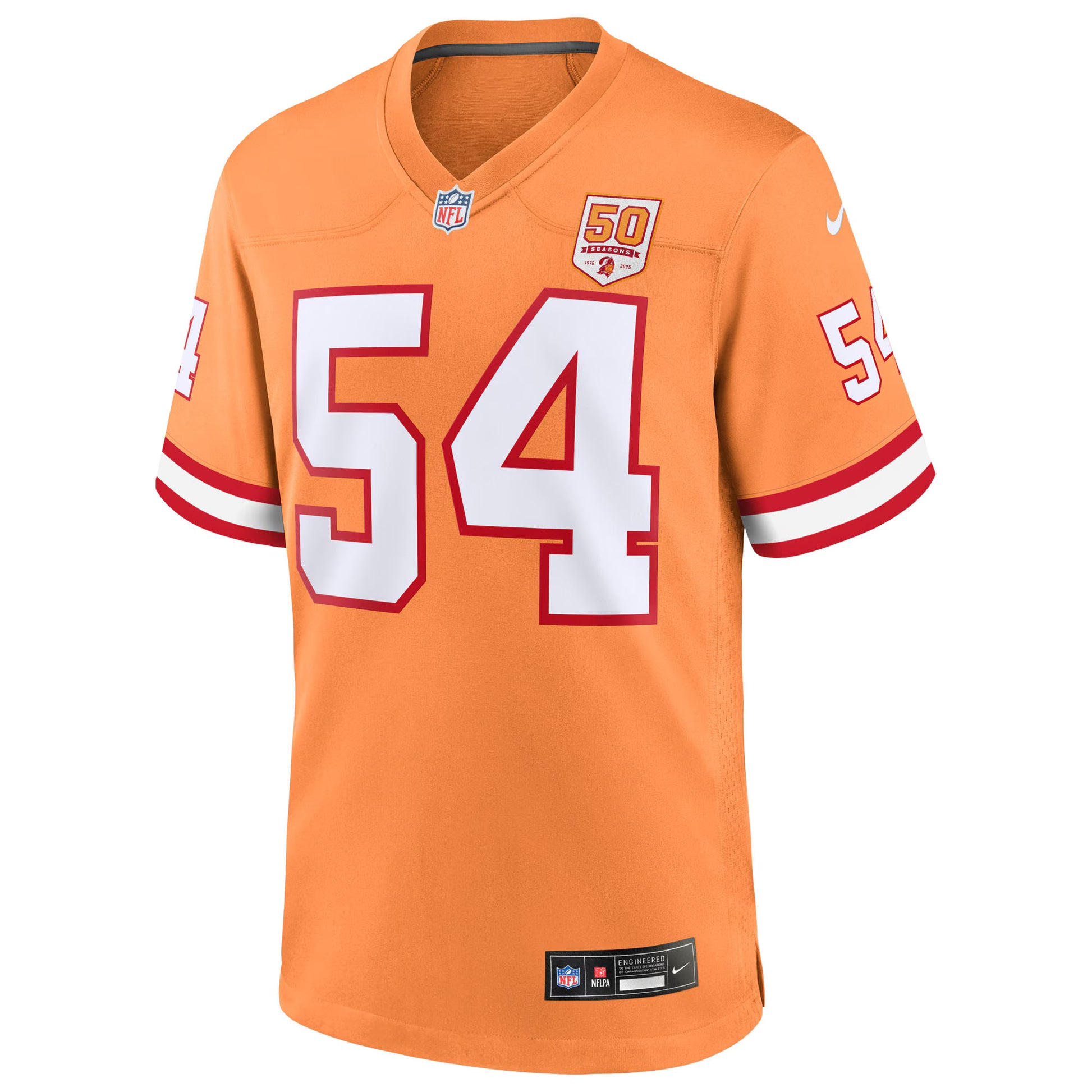 Lavonte David  Tampa Bay Buccaneers Nike 50th Season Game Jersey - Creamsicle