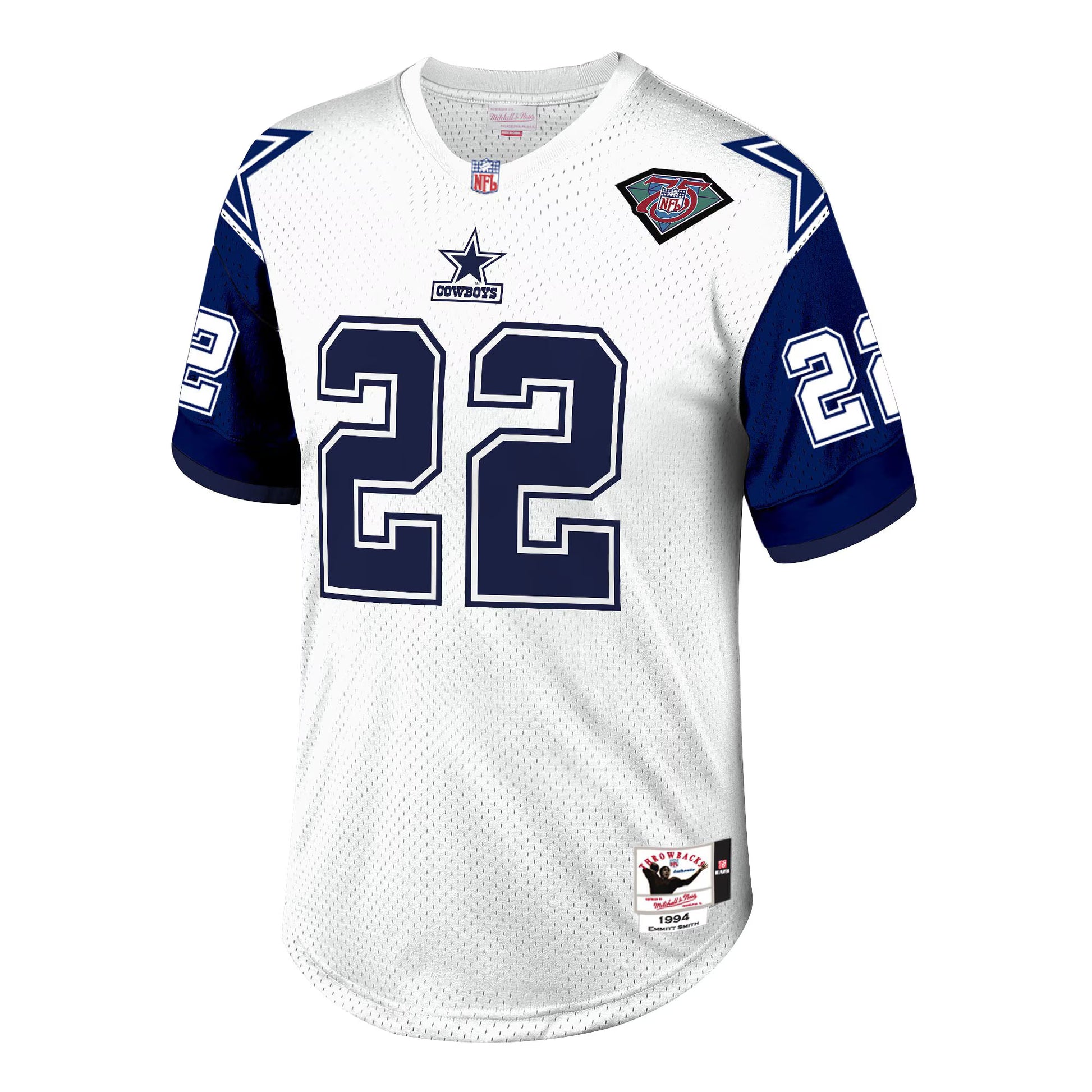 Emmitt Smith Dallas Cowboys 1996 Mitchell &amp; Ness Authentic Throwback Retired Player Jersey - White
