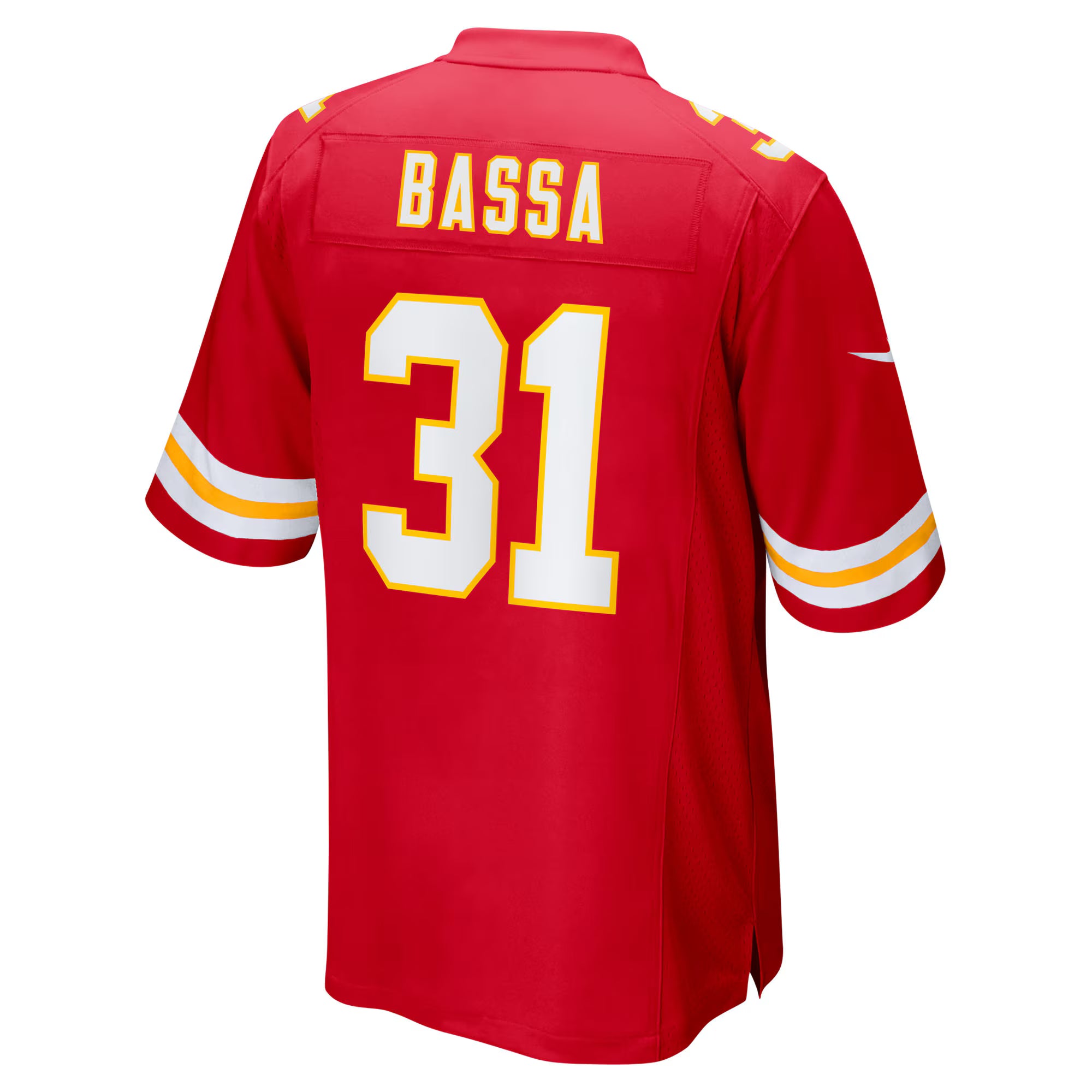Jeffrey Bassa Kansas City Chiefs Nike Team Game Jersey -  Red