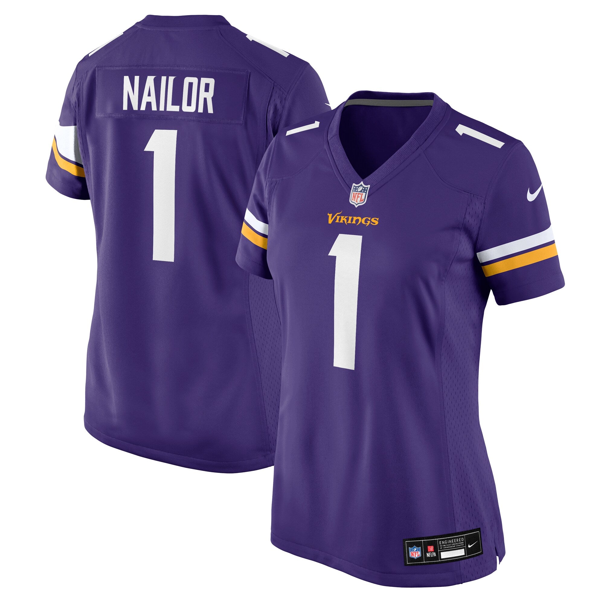 Jalen Nailor Minnesota Vikings Nike Women's Team Game Jersey -  Purple
